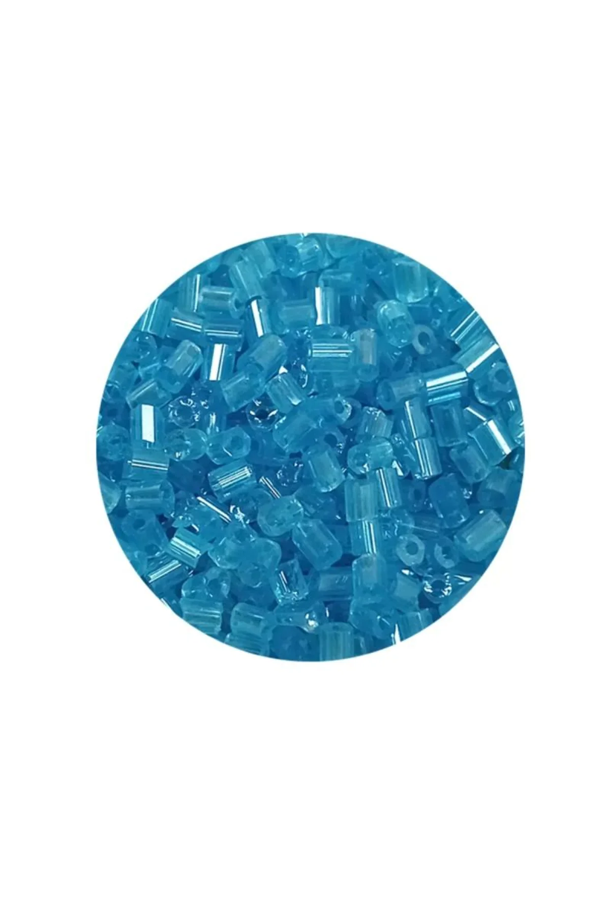 Kesme Cam Boncuk 2mm - 20 Gram - Şeffaf Turguaz -BNC349 - Just Cheap Store Görsel 4