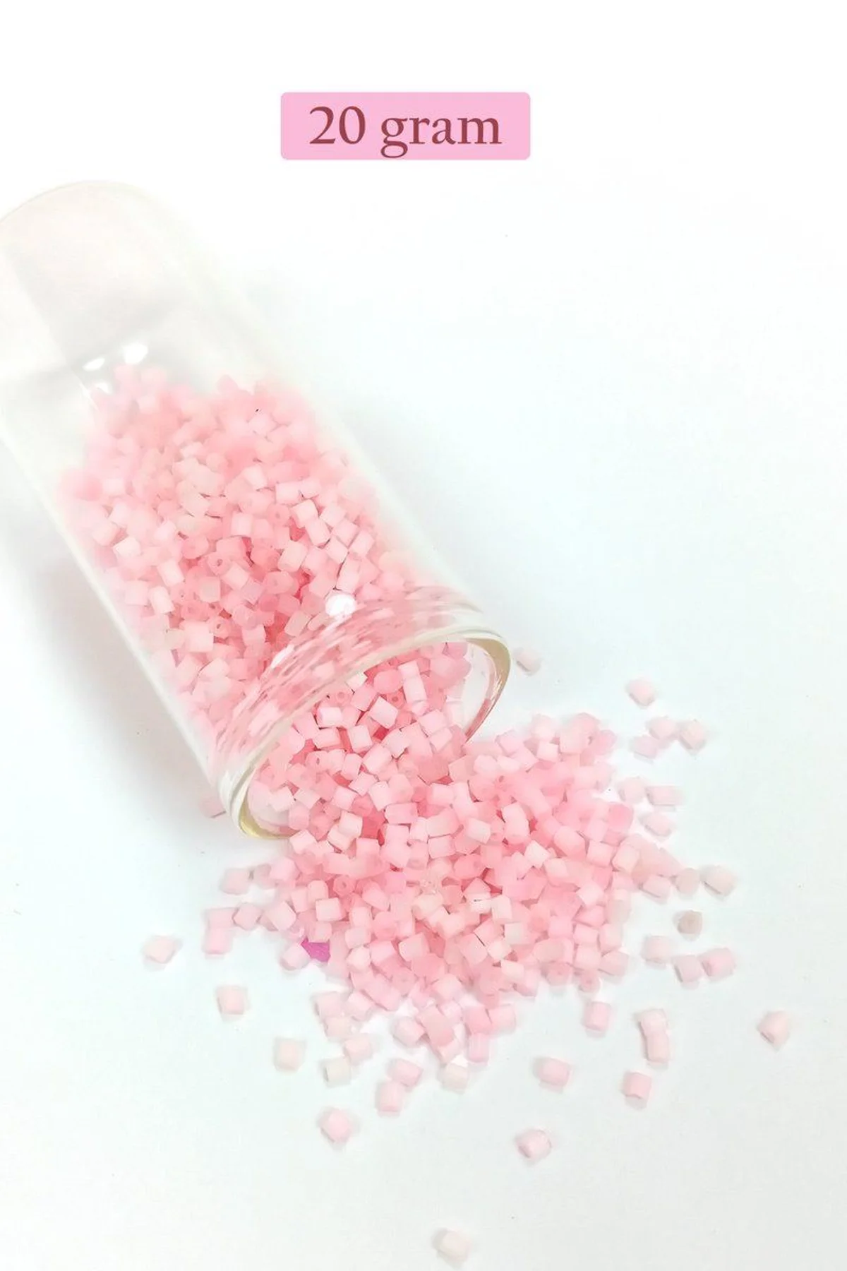 Kesme Cam Boncuk 2mm - 20 Gram - Şeker Pembe -BNC350 - Just Cheap Store Görsel 5