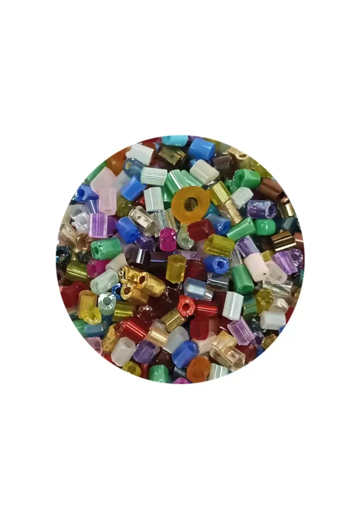 Kesme Cam Boncuk 2mm - 60 Gram - Karışık Renkli - BNC357 - Just Cheap Store Görsel 2