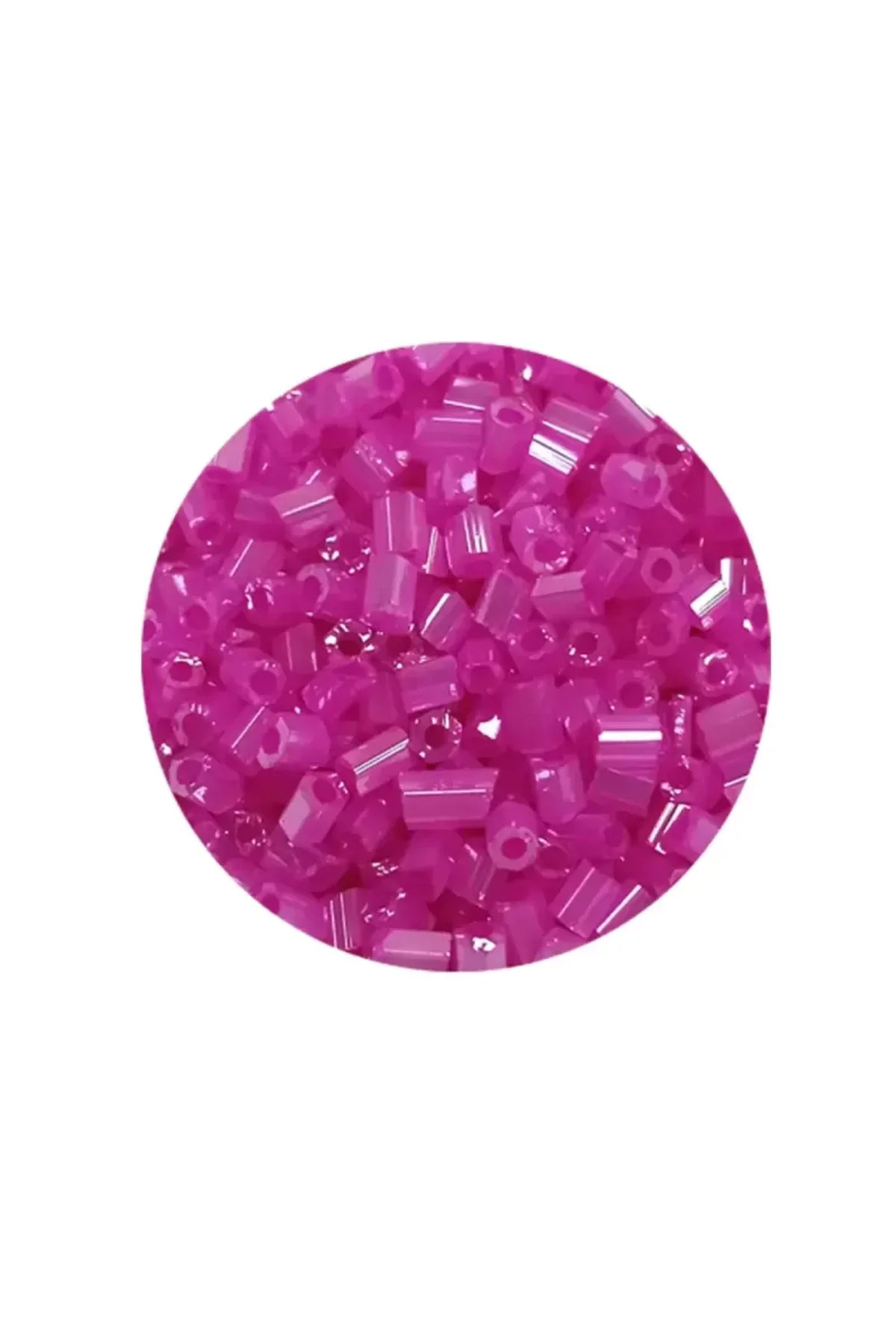 Kesme Cam Boncuk 2mm - 60 Gram - Şeffaf Fuşya - BNC363 - Just Cheap Store Görsel 2