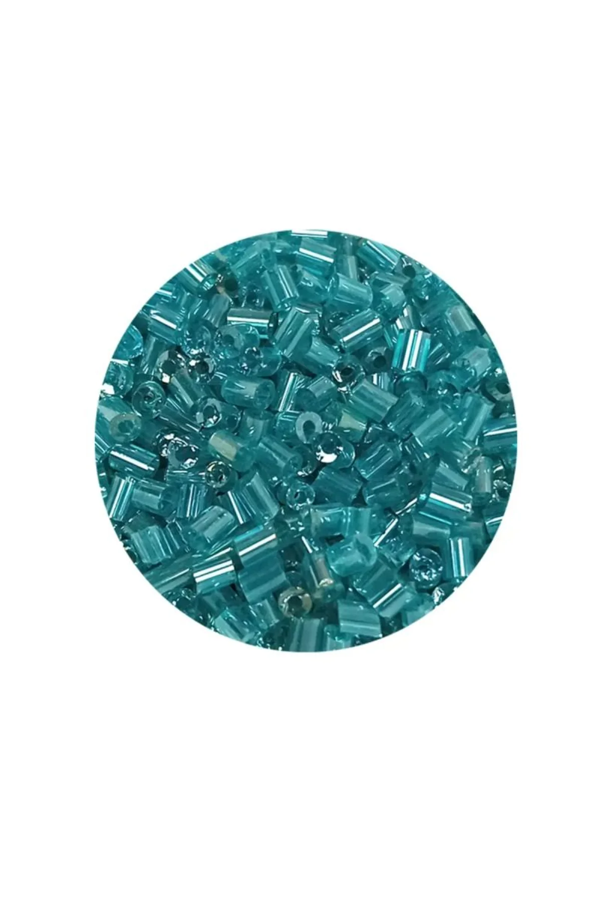 Kesme Cam Boncuk 2mm - 60 Gram - Şeffaf Turkuaz - BNC364 - Just Cheap Store Görsel 4