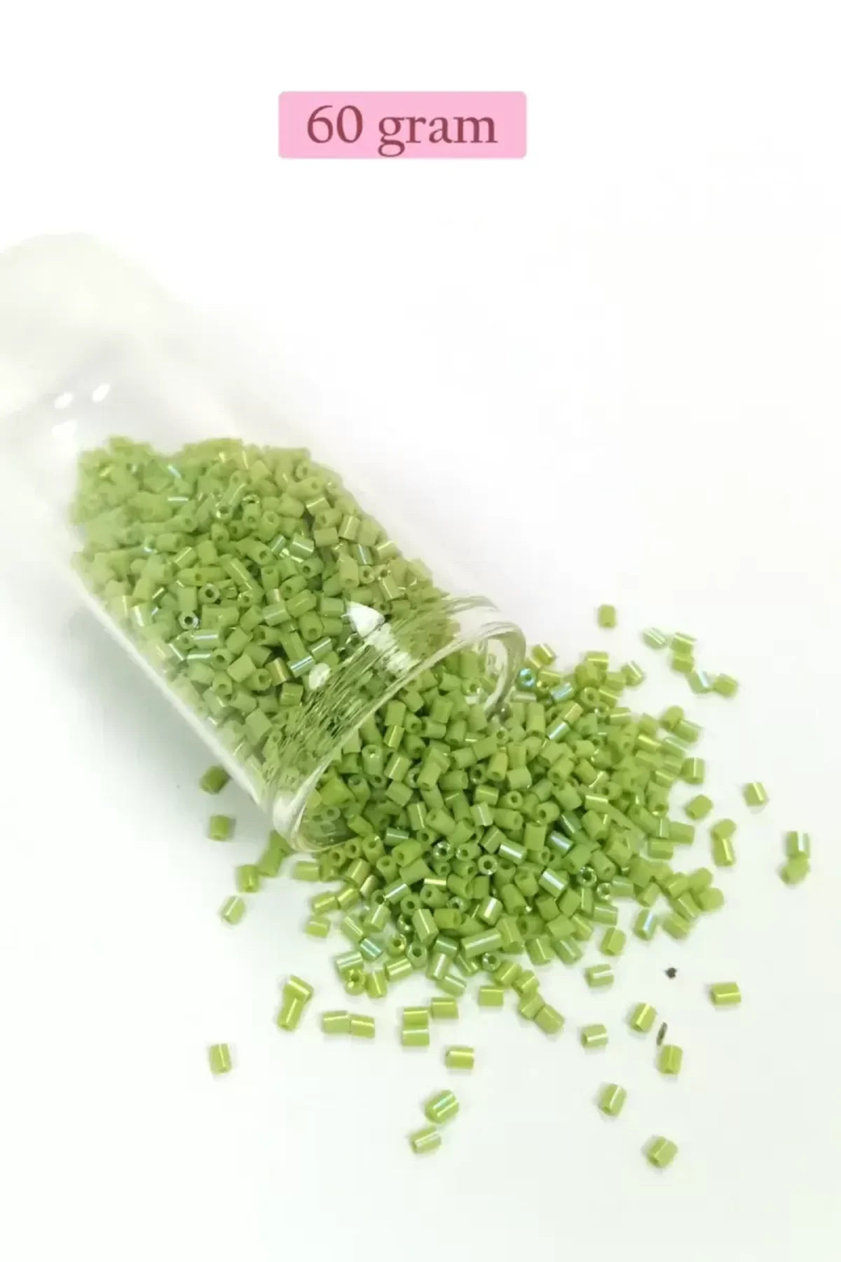 Kesme Cam Boncuk 2mm - 60 Gram - Yeşil - BNC373