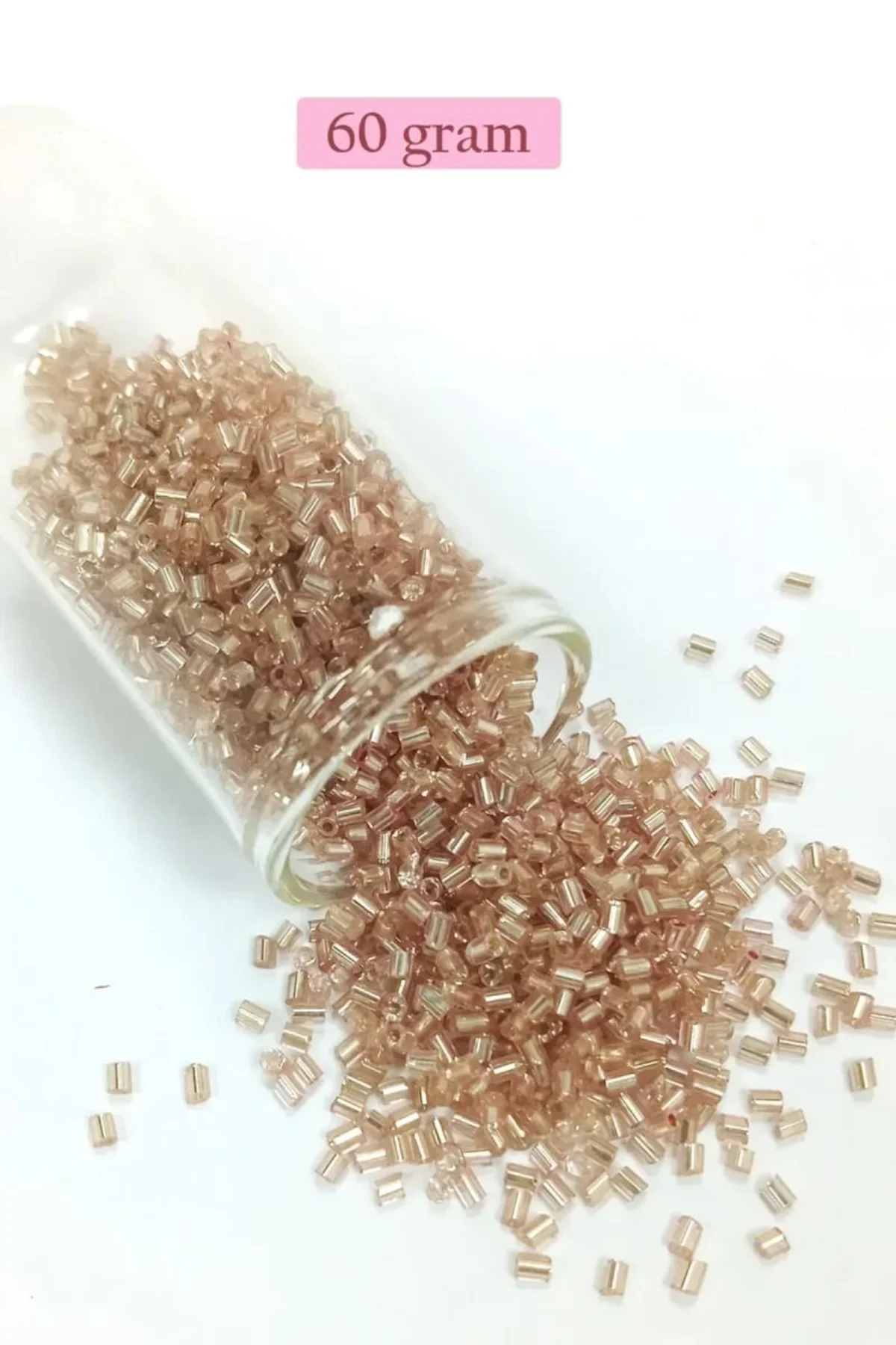 Kesme Cam Boncuk 2mm - 60 Gram - Açık Kahverengi - BNC379 - Just Cheap Store Görsel 3