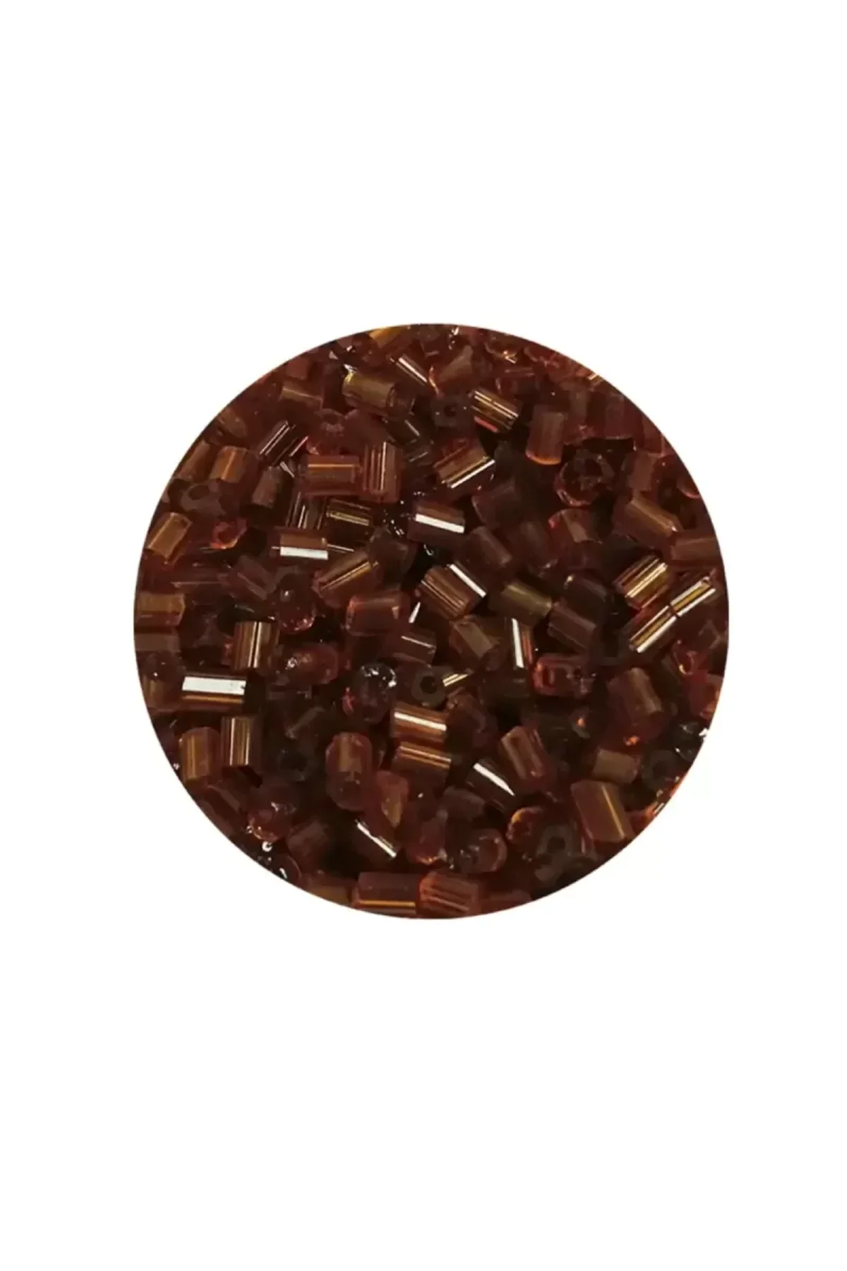 Kesme Cam Boncuk 2mm - 60 Gram - Şeffaf Açık Kahve - BNC391 - Just Cheap Store Görsel 2
