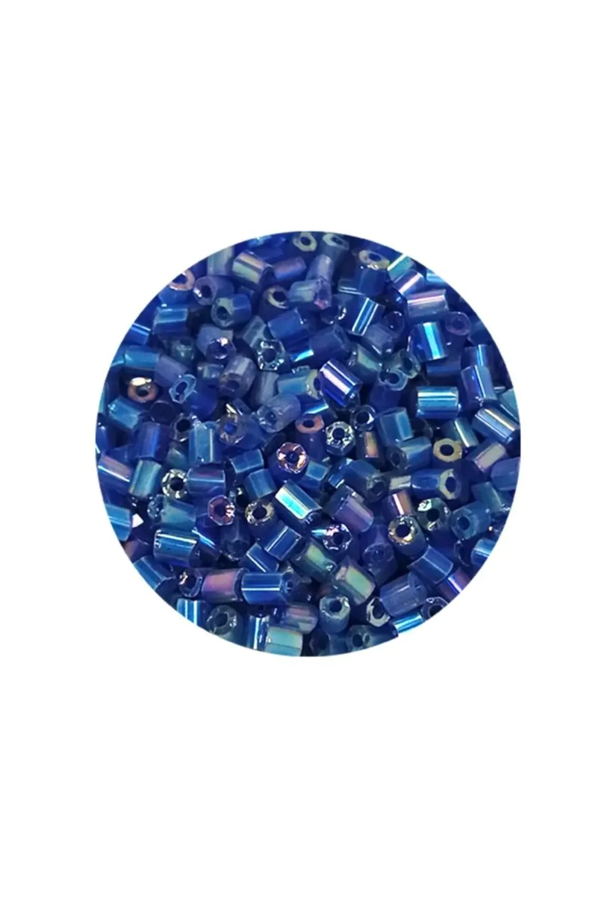 Kesme Cam Boncuk 2mm - 60 Gram - Koyu Mavi - BNC392 - Just Cheap Store Görsel 4