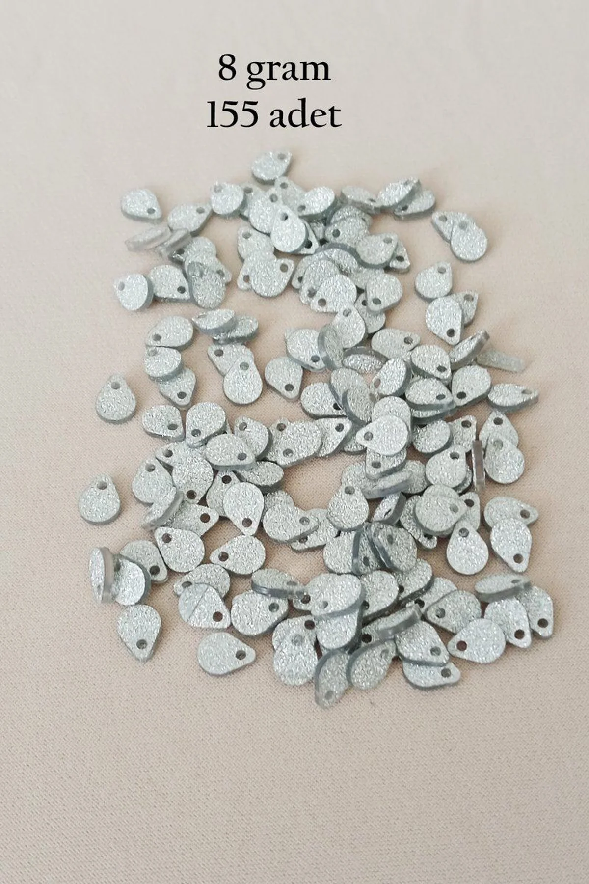 Oya Abiye Bileklik Kolye Pleksi Metalik Plastik Pul Gümüş Renk 8 gram 155 adet - BNC509 - Just Cheap Store Görsel 5