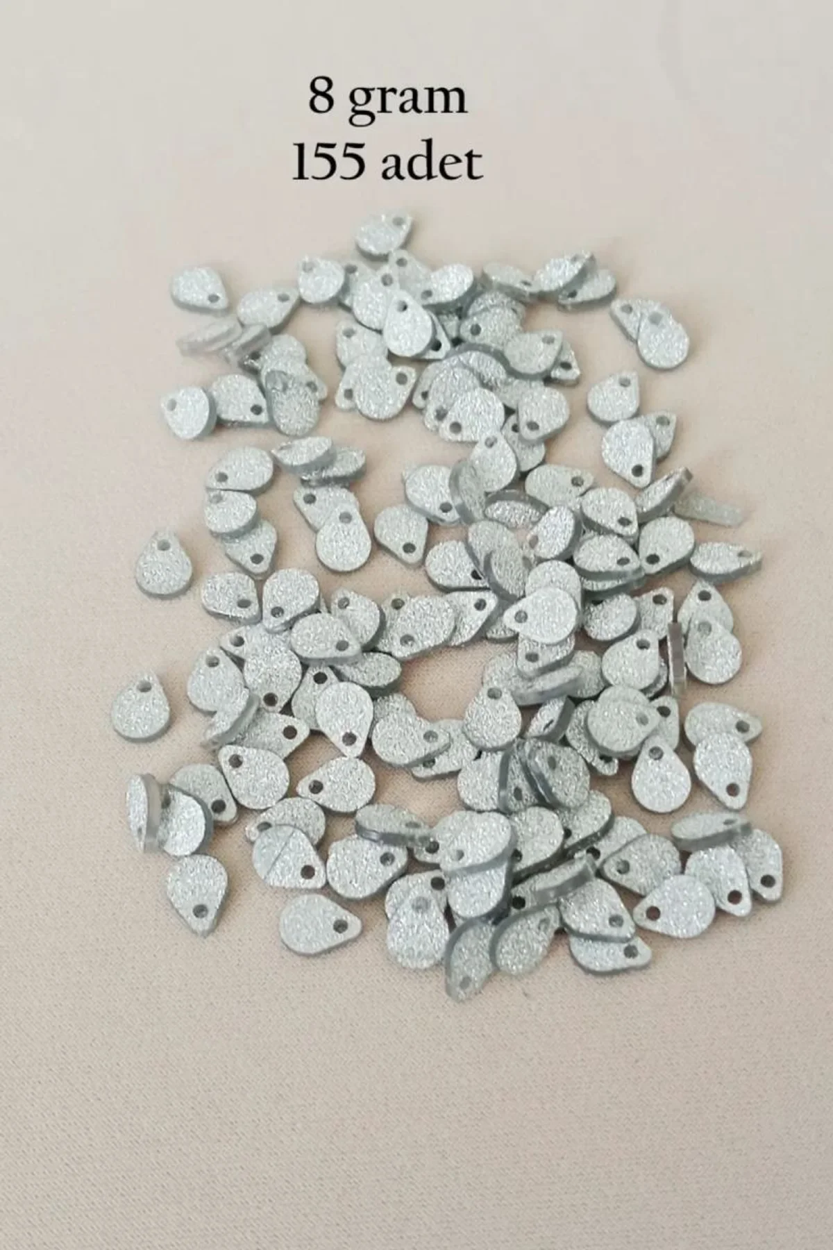 Oya Abiye Bileklik Kolye Pleksi Metalik Plastik Pul Gümüş Renk 8 gram 155 adet - BNC509 - Just Cheap Store Görsel 3