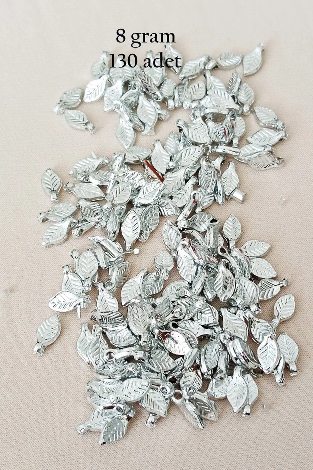Oya Abiye Bileklik Kolye Pleksi Metalik Plastik Pul Gümüş Renk 8 gram 130 adet - BNC514 - Just Cheap Store Görsel 5
