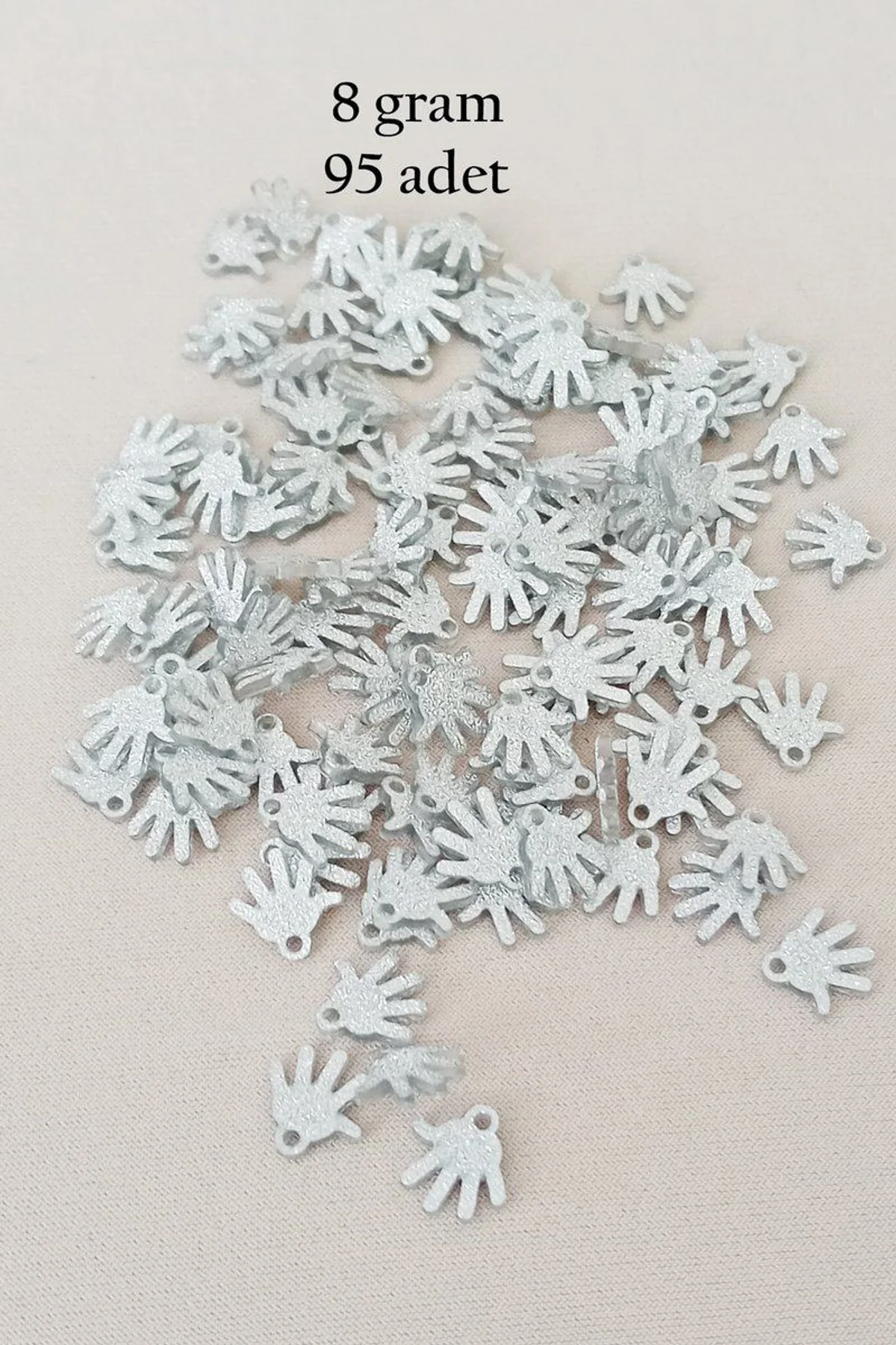 Oya Abiye Bileklik Kolye Pleksi Metalik Plastik Pul Gümüş Renk 8 gram 95 adet - BNC519 - Just Cheap Store Görsel 5