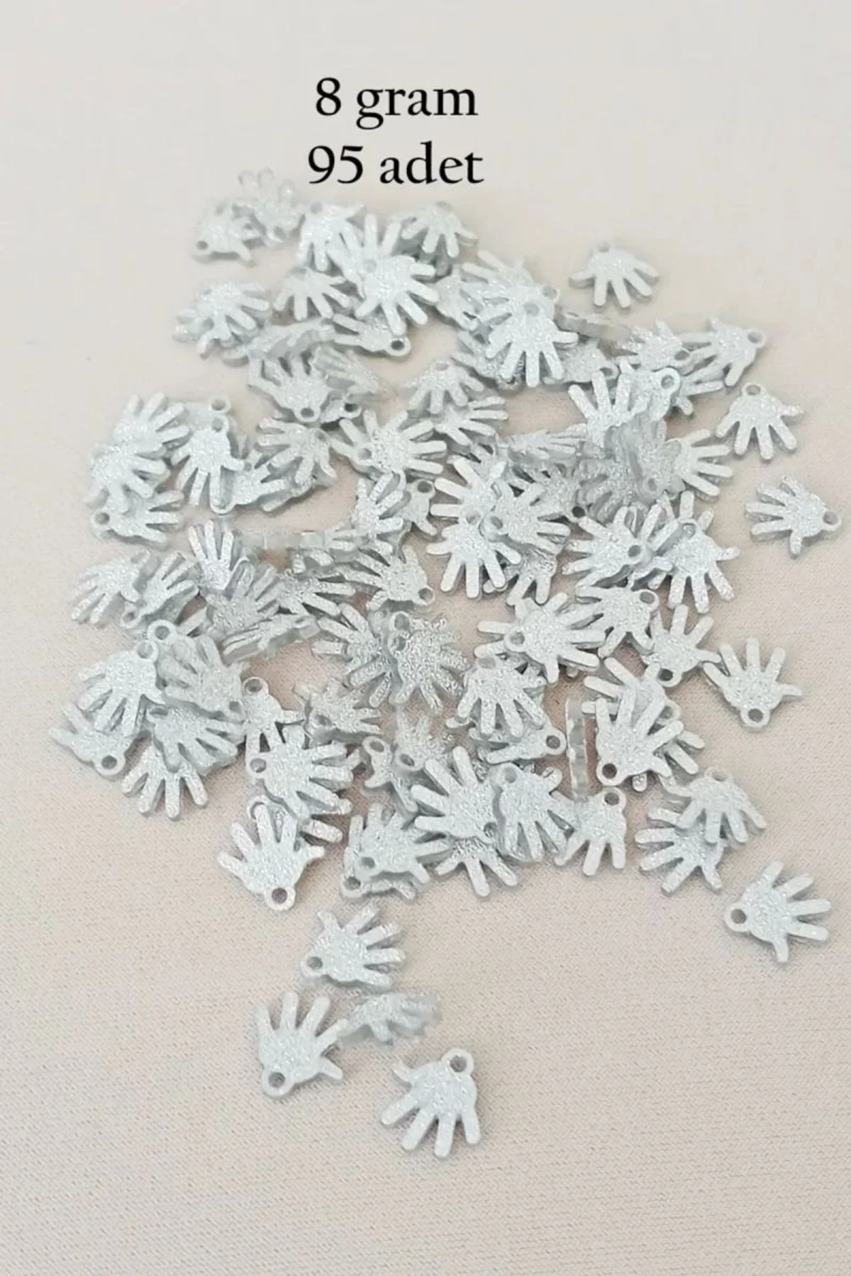 Oya Abiye Bileklik Kolye Pleksi Metalik Plastik Pul Gümüş Renk 8 gram 95 adet - BNC519 - Just Cheap Store Görsel 3