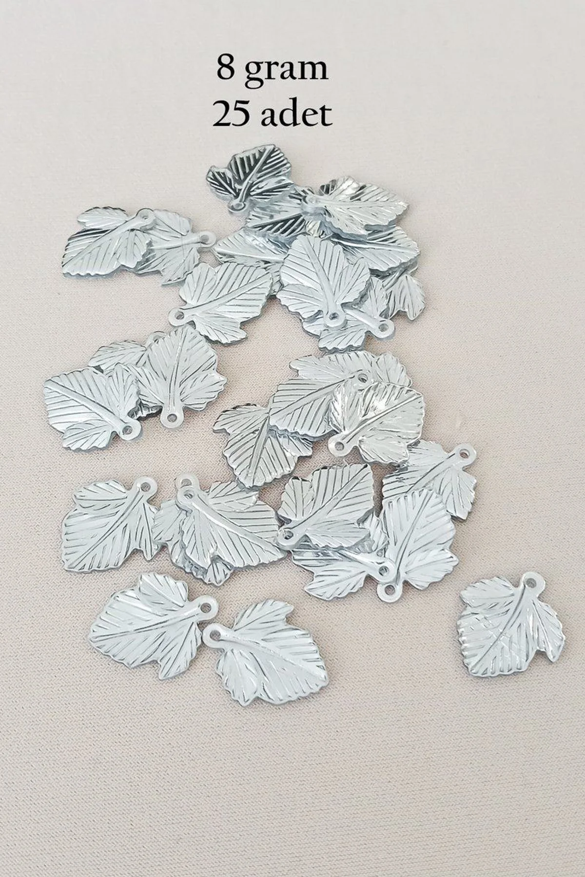 Oya Abiye Bileklik Kolye Pleksi Metalik Plastik Pul Gümüş Renk 8 gram 25 adet - BNC522 - Just Cheap Store Görsel 5