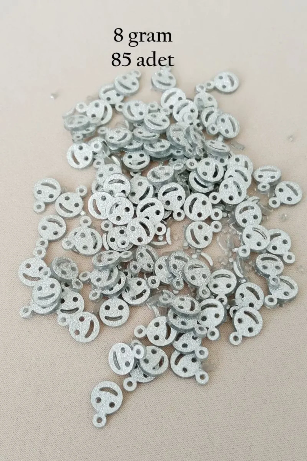 Oya Abiye Bileklik Kolye Pleksi Metalik Plastik Pul Gümüş Renk 8 gram 85 adet - BNC525 - Just Cheap Store Görsel 3