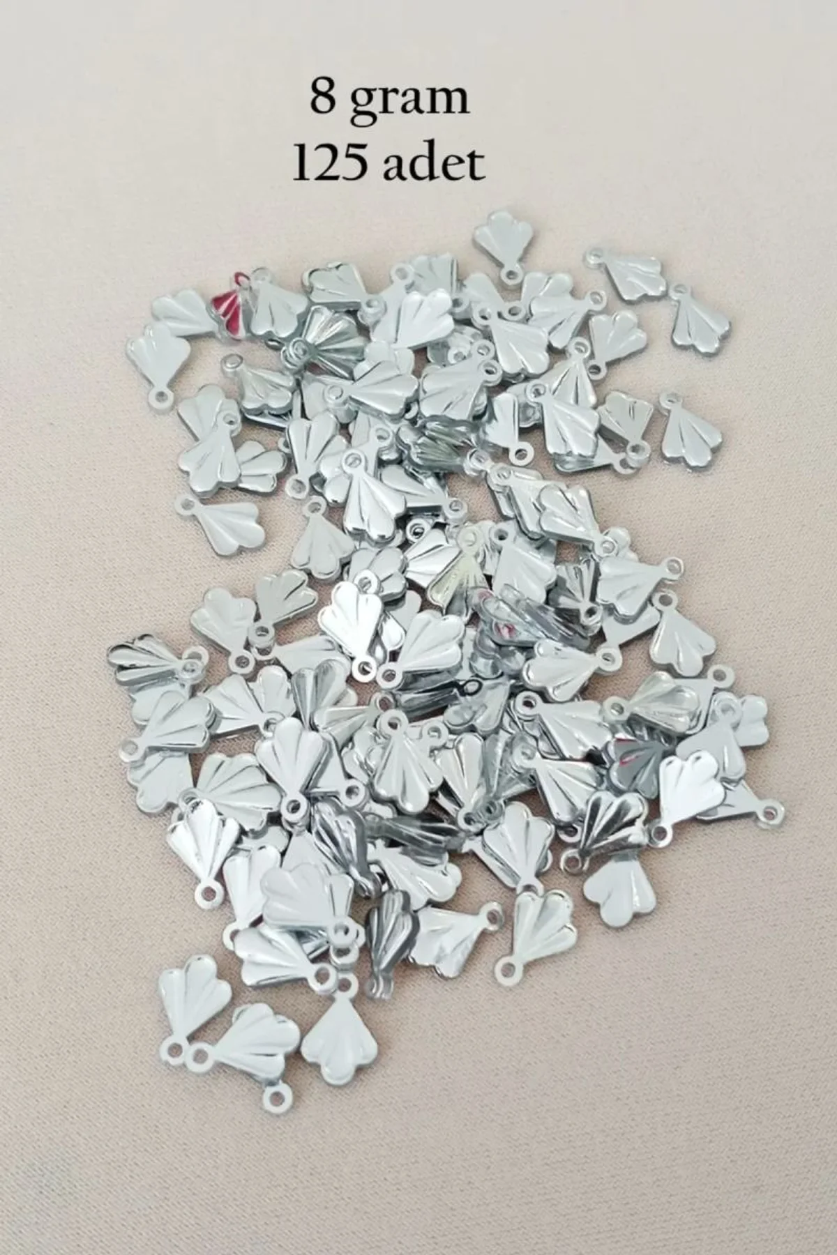 Oya Abiye Bileklik Kolye Pleksi Metalik Plastik Pul Gümüş Renk 8 gram 125 adet - BNC527 - Just Cheap Store Görsel 3