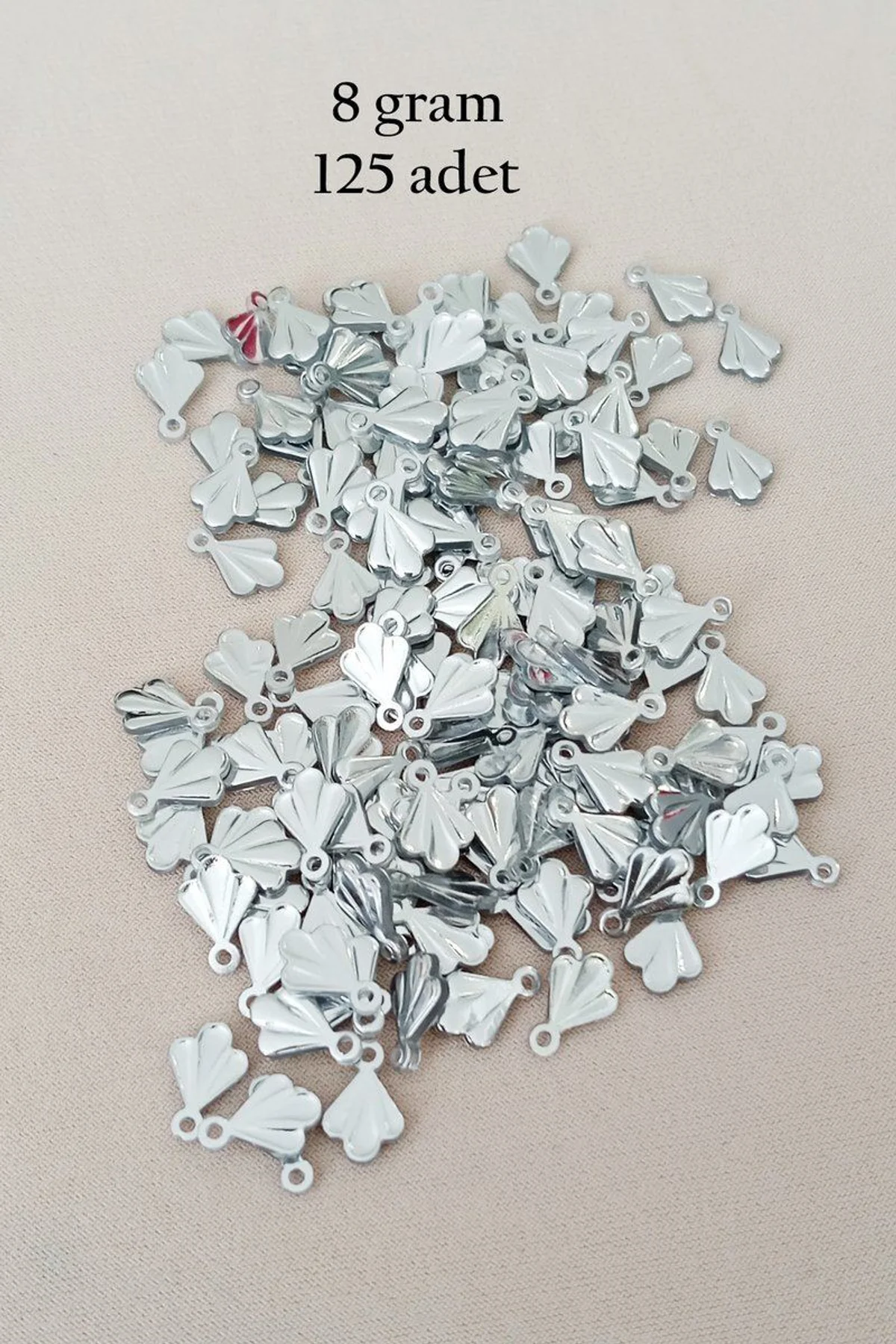 Oya Abiye Bileklik Kolye Pleksi Metalik Plastik Pul Gümüş Renk 8 gram 125 adet - BNC527 - Just Cheap Store Görsel 5
