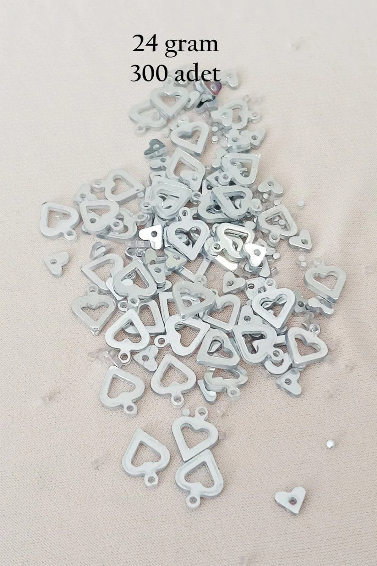 Oya Abiye Bileklik Kolye Pleksi Metalik Plastik Pul Gümüş Renk 24 gram 300 adet - BNC571 - Just Cheap Store Görsel 5