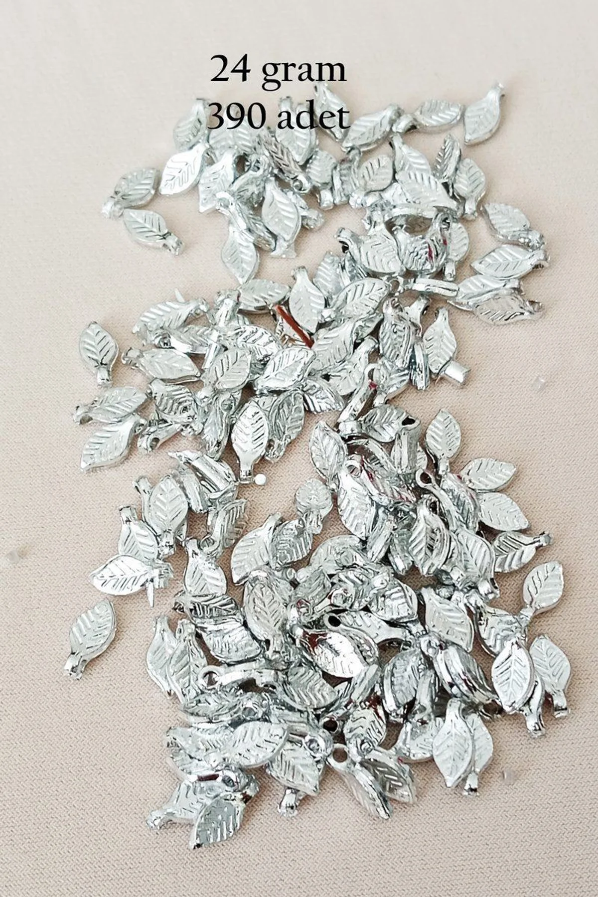 Oya Abiye Bileklik Kolye Pleksi Metalik Plastik Pul Gümüş Renk 24 gram 390 adet - BNC574 - Just Cheap Store Görsel 5