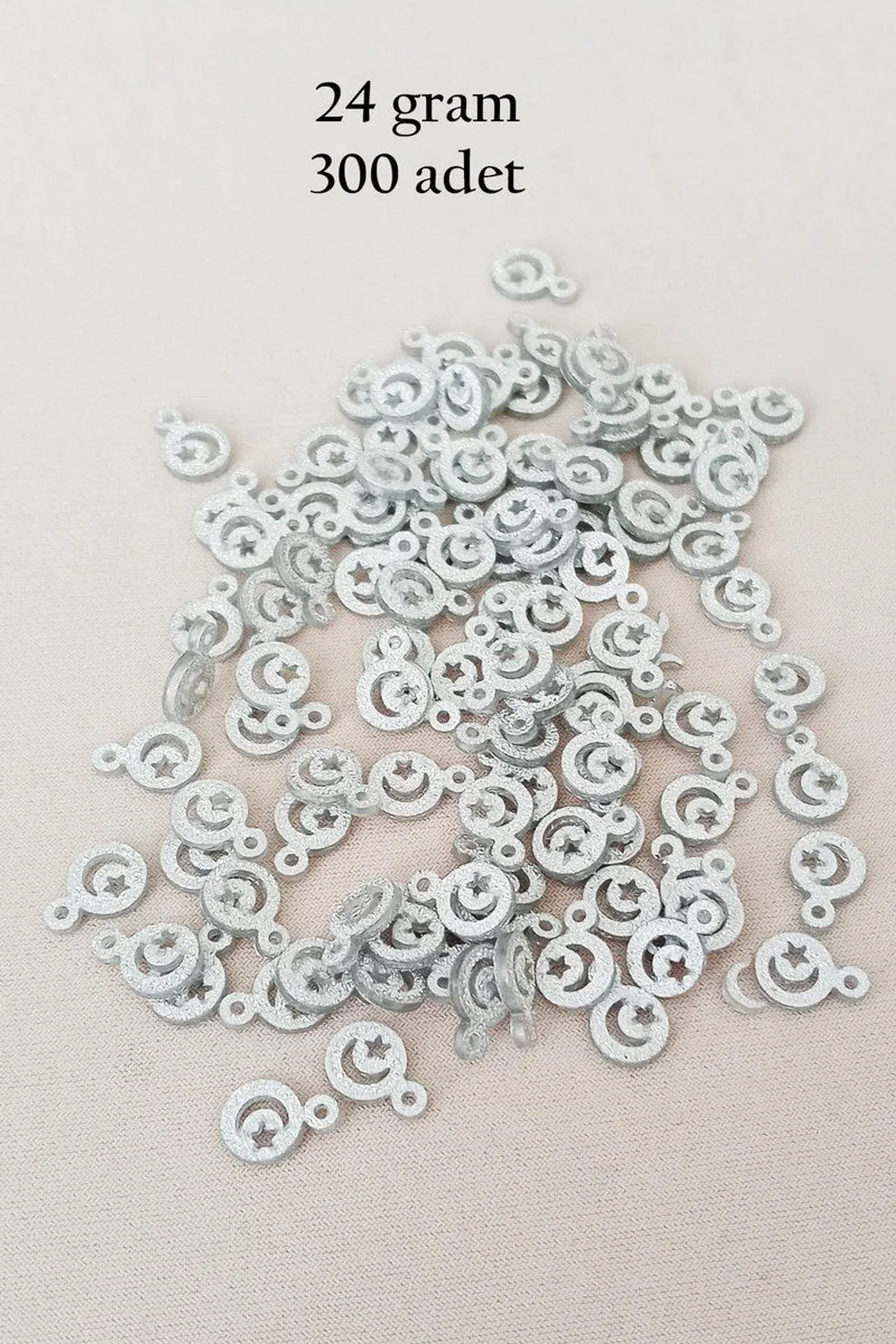 Oya Abiye Bileklik Kolye Pleksi Metalik Plastik Pul Gümüş Renk 24 gram 300 adet - BNC576 - Just Cheap Store Görsel 5