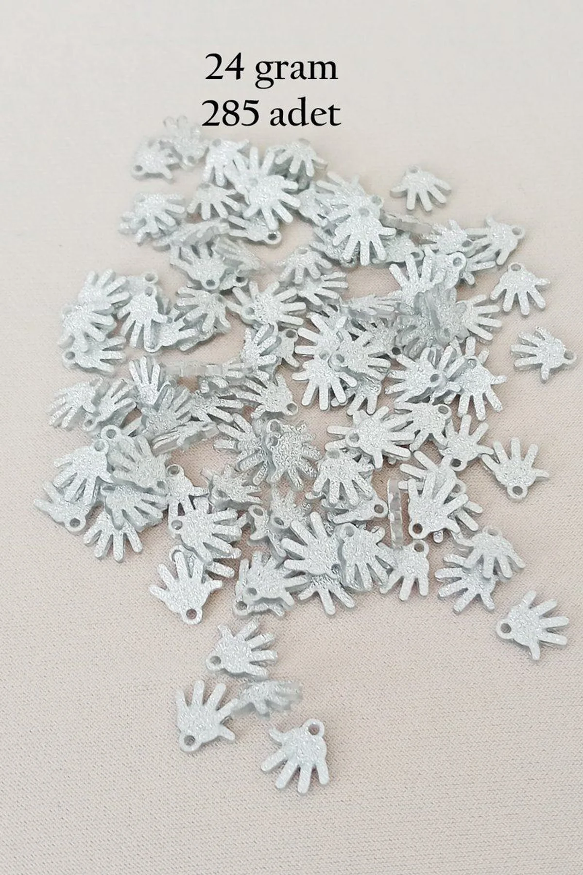 Oya Abiye Bileklik Kolye Pleksi Metalik Plastik Pul Gümüş Renk 24 gram 285 adet - BNC579 - Just Cheap Store Görsel 5