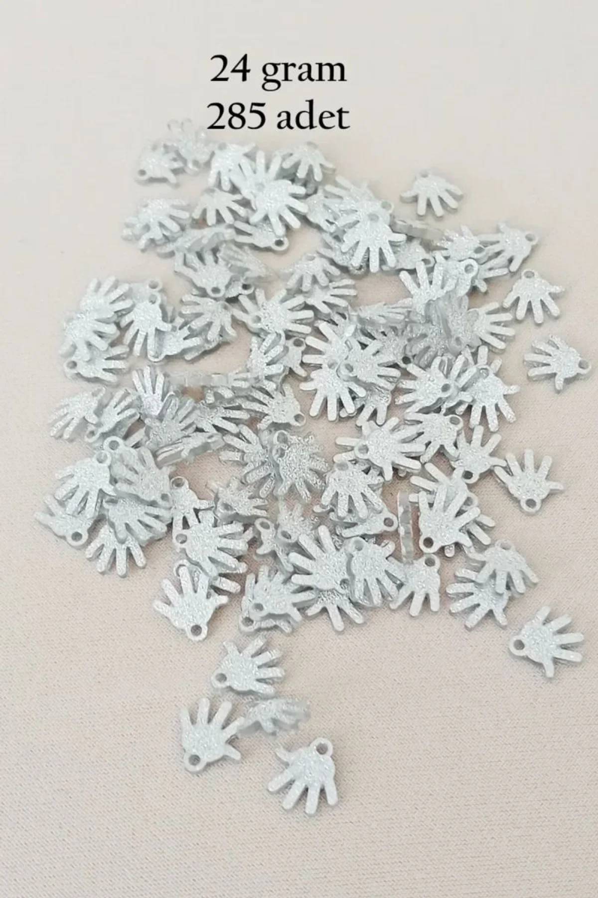 Oya Abiye Bileklik Kolye Pleksi Metalik Plastik Pul Gümüş Renk 24 gram 285 adet - BNC579 - Just Cheap Store Görsel 3
