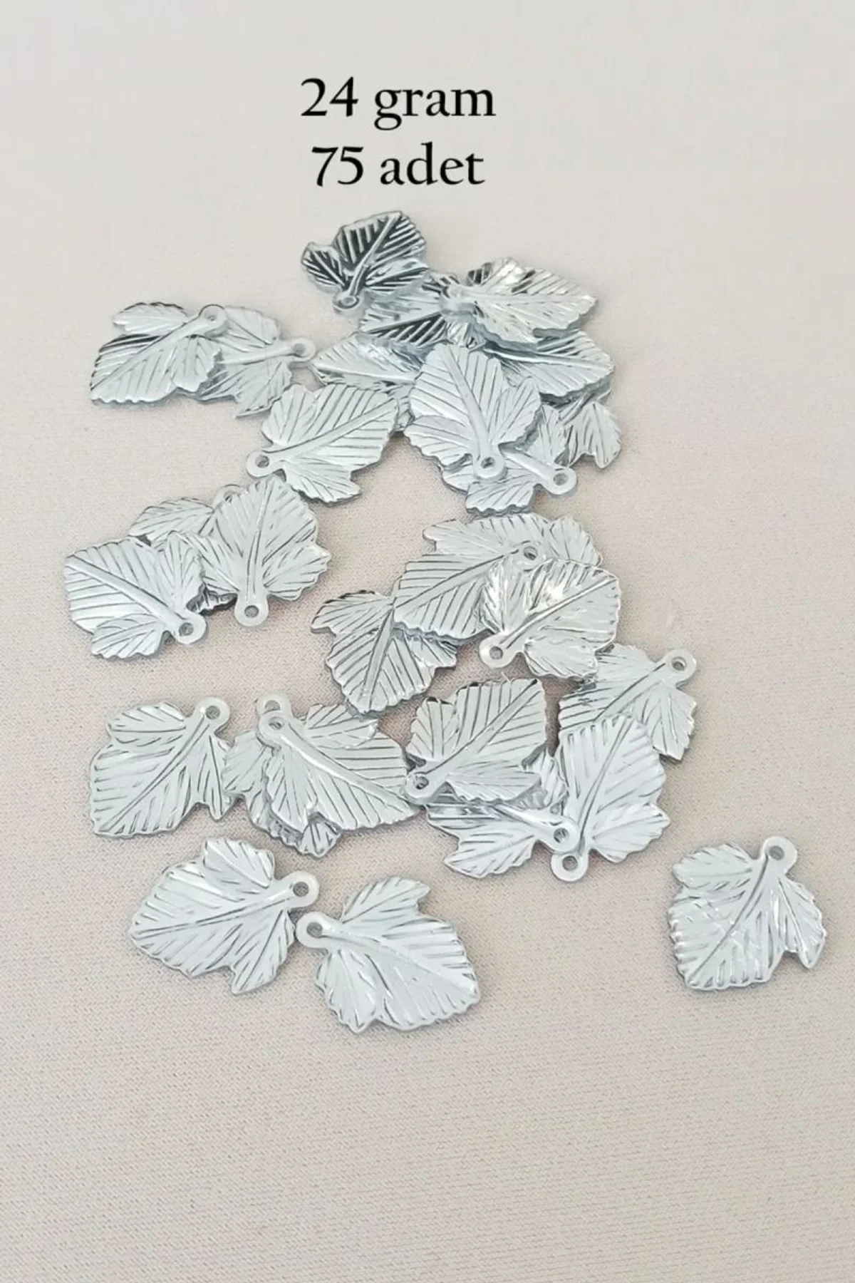 Oya Abiye Bileklik Kolye Pleksi Metalik Plastik Pul Gümüş Renk 24 gram 75 adet - BNC582 - Just Cheap Store Görsel 3