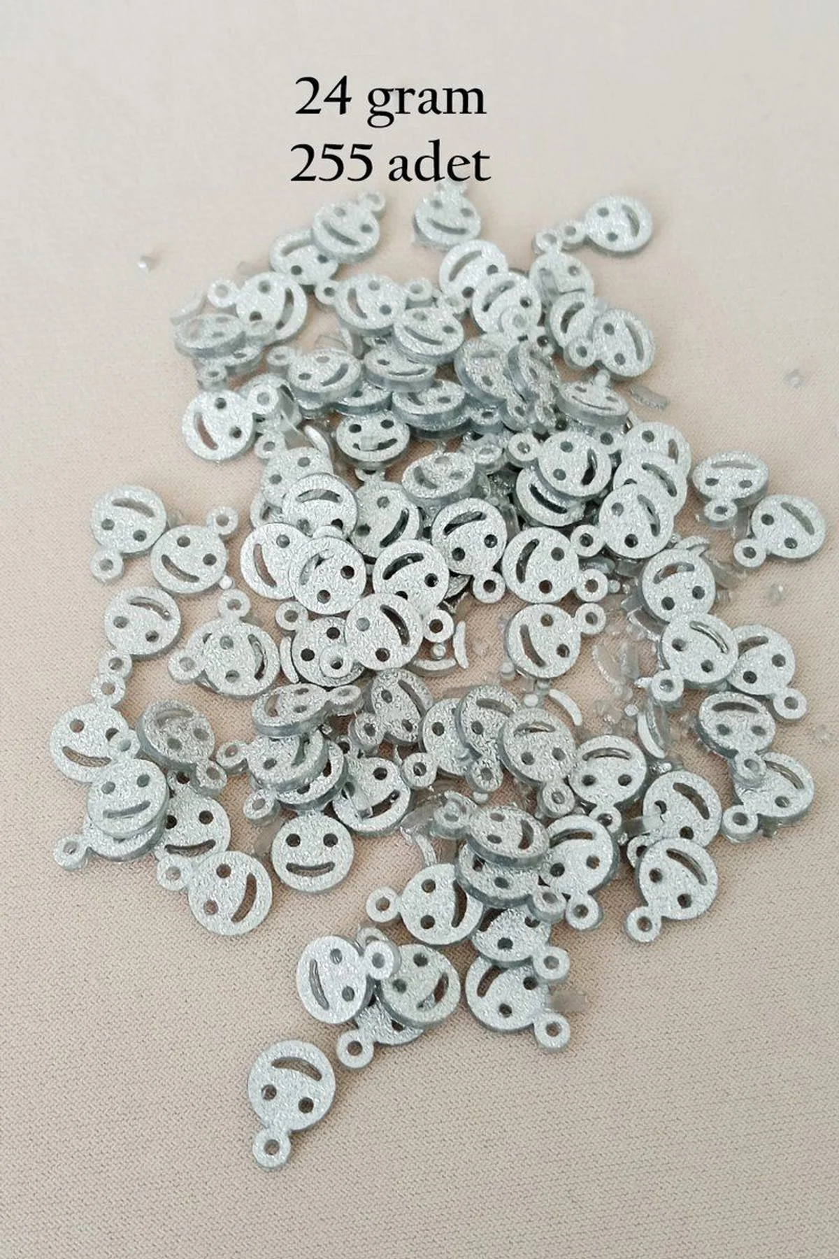 Oya Abiye Bileklik Kolye Pleksi Metalik Plastik Pul Gümüş Renk 24 gram 255 adet - BNC585 - Just Cheap Store Görsel 5