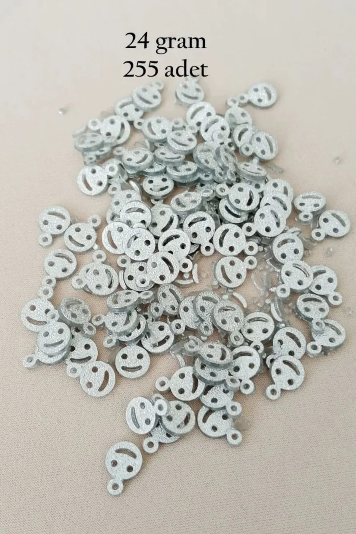 Oya Abiye Bileklik Kolye Pleksi Metalik Plastik Pul Gümüş Renk 24 gram 255 adet - BNC585 - Just Cheap Store Görsel 3