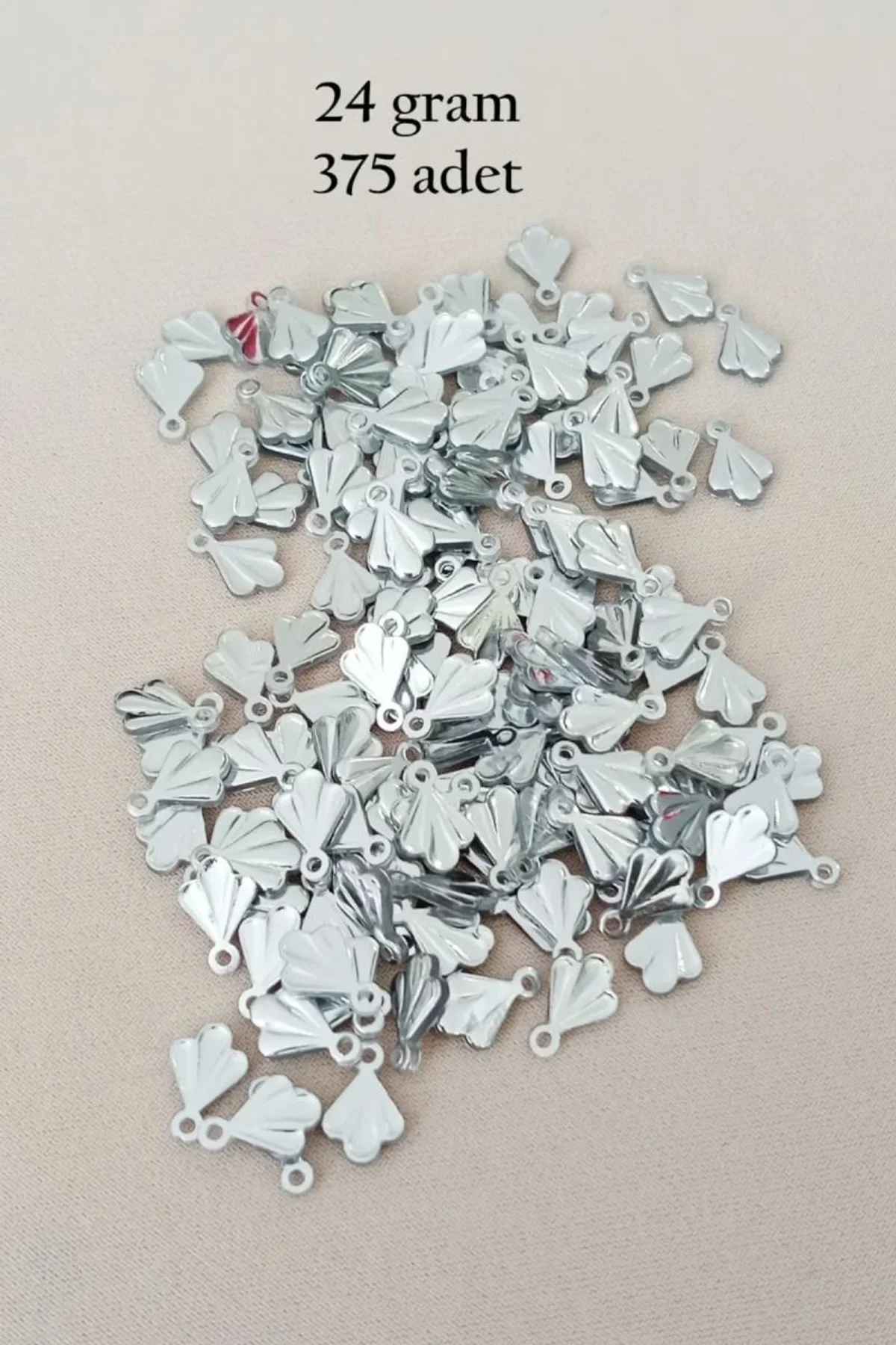 Oya Abiye Bileklik Kolye Pleksi Metalik Plastik Pul Gümüş Renk 24 gram 375 adet - BNC587 - Just Cheap Store Görsel 3