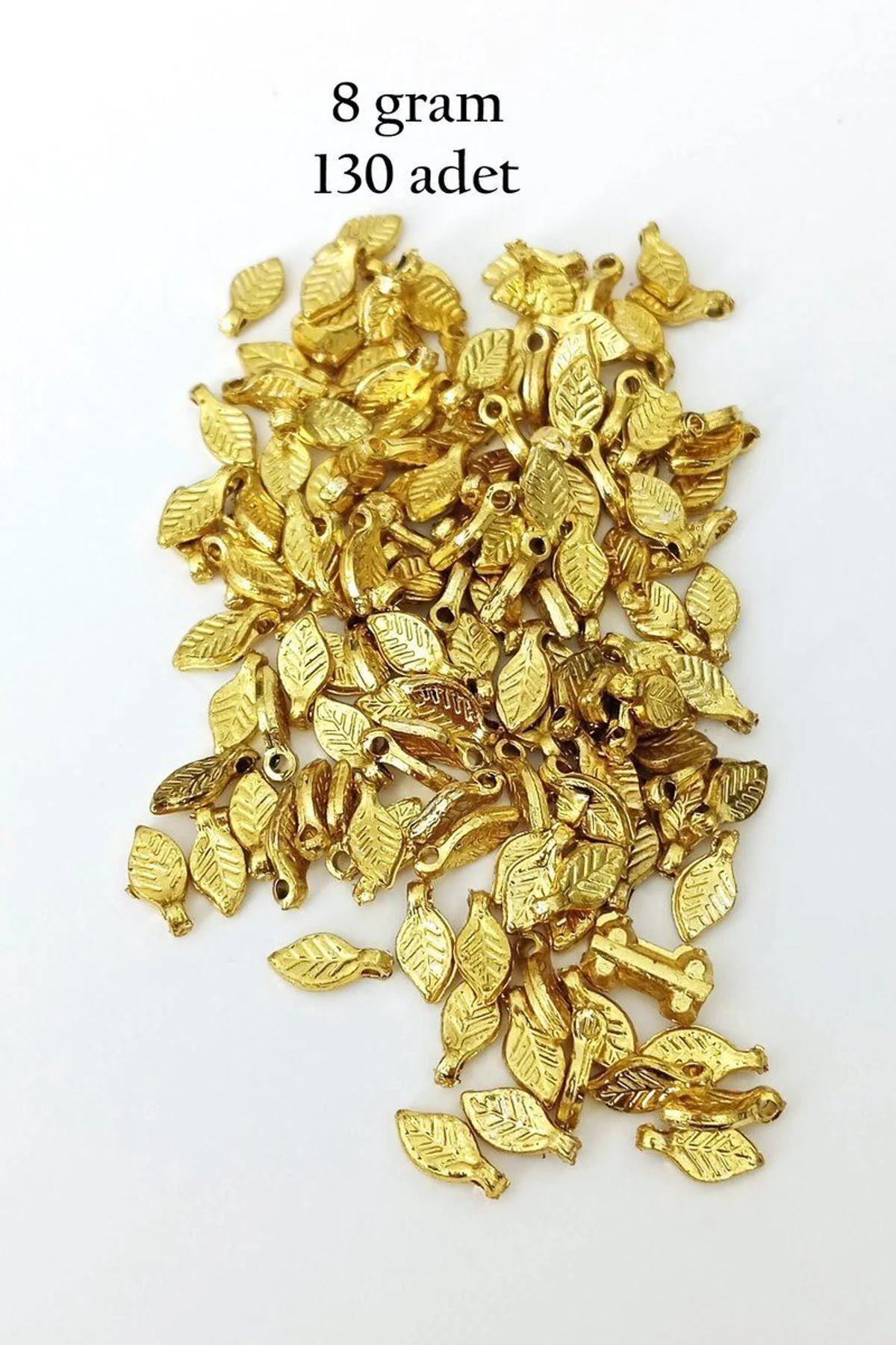 Oya Abiye Bileklik Kolye Pleksi Metalik Plastik Pul Altın Renk 8 gram 130 adet - BNC475 - Just Cheap Store Görsel 5