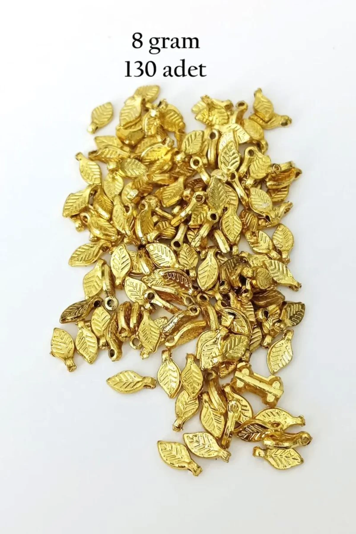 Oya Abiye Bileklik Kolye Pleksi Metalik Plastik Pul Altın Renk 8 gram 130 adet - BNC475 - Just Cheap Store Görsel 3