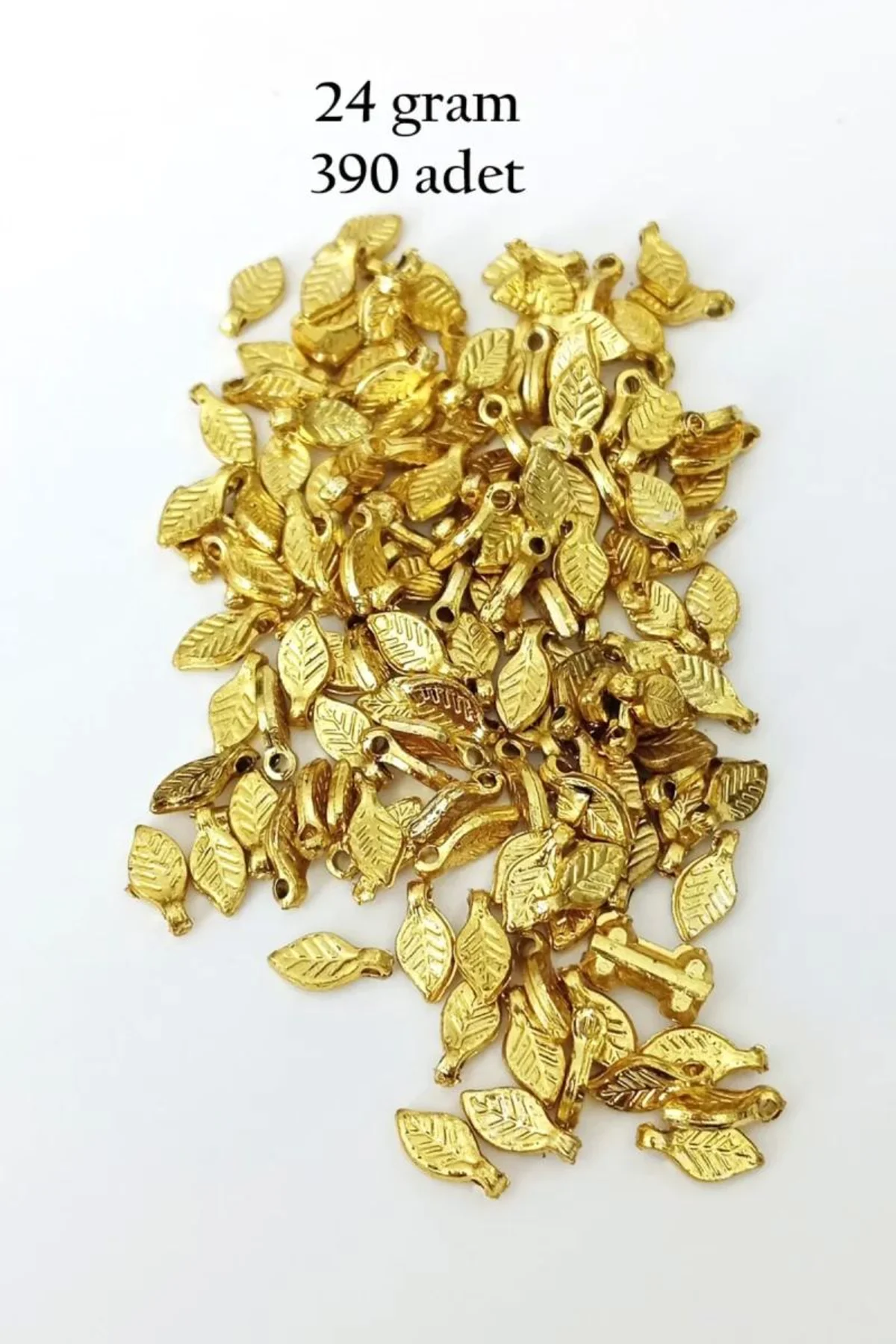 Oya Abiye Bileklik Kolye Pleksi Metalik Plastik Pul Altın Renk 24 gram 390 adet - BNC535 - Just Cheap Store Görsel 3