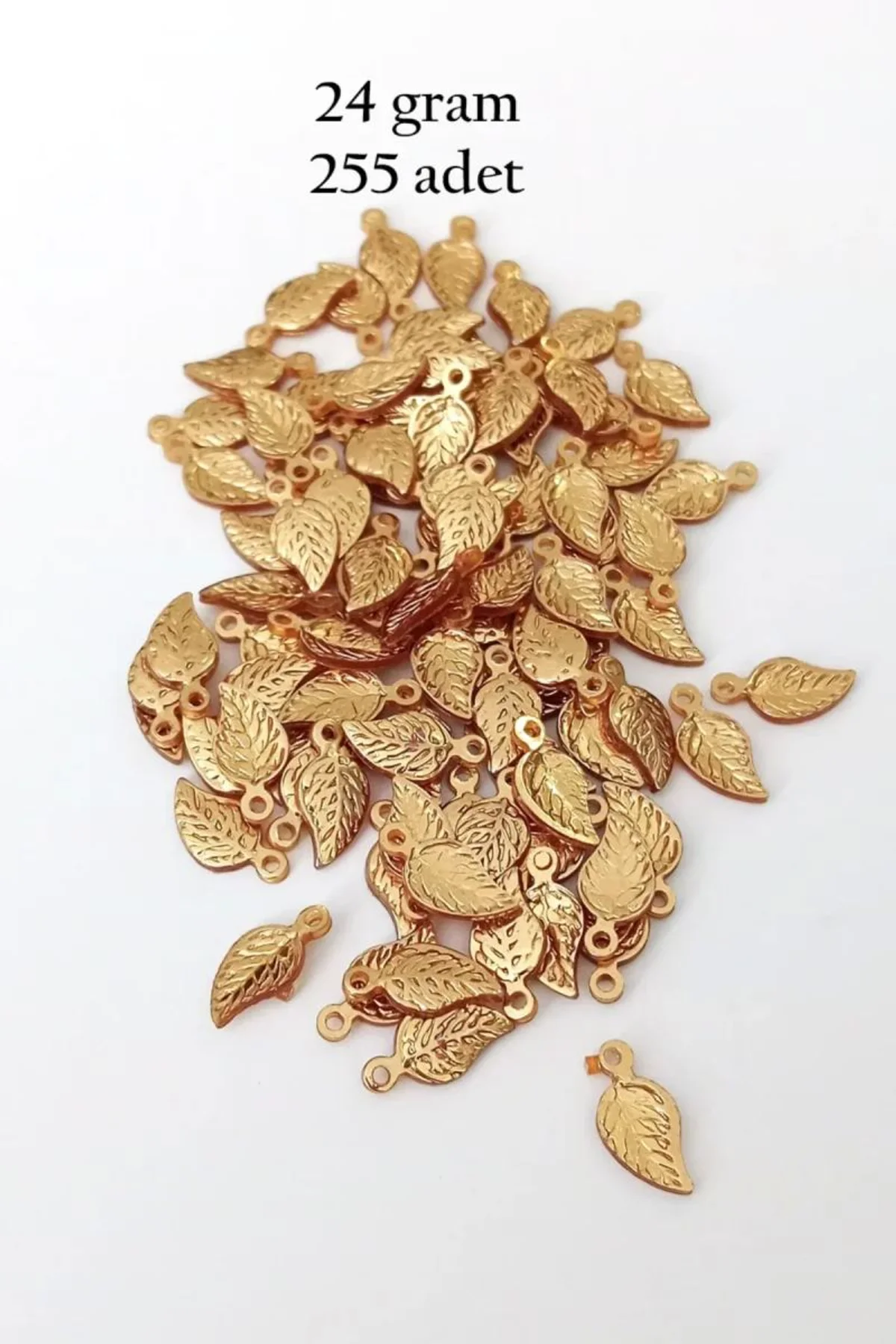 Oya Abiye Bileklik Kolye Pleksi Metalik Plastik Pul Altın Renk 24 gram 255 adet - BNC546 - Just Cheap Store Görsel 3