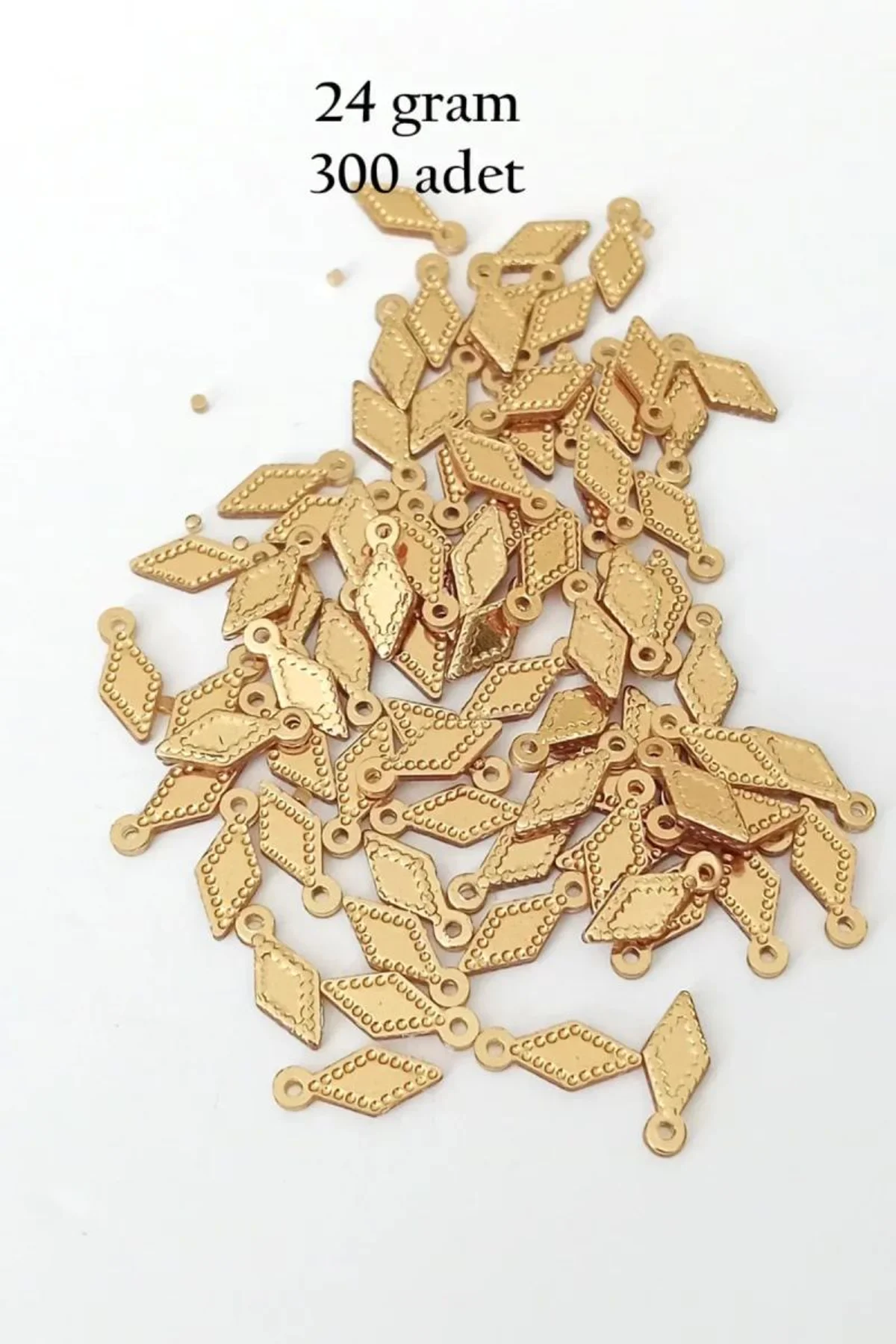 Oya Abiye Bileklik Kolye Pleksi Metalik Plastik Pul Altın Renk 24 gram 300 adet - BNC550 - Just Cheap Store Görsel 3
