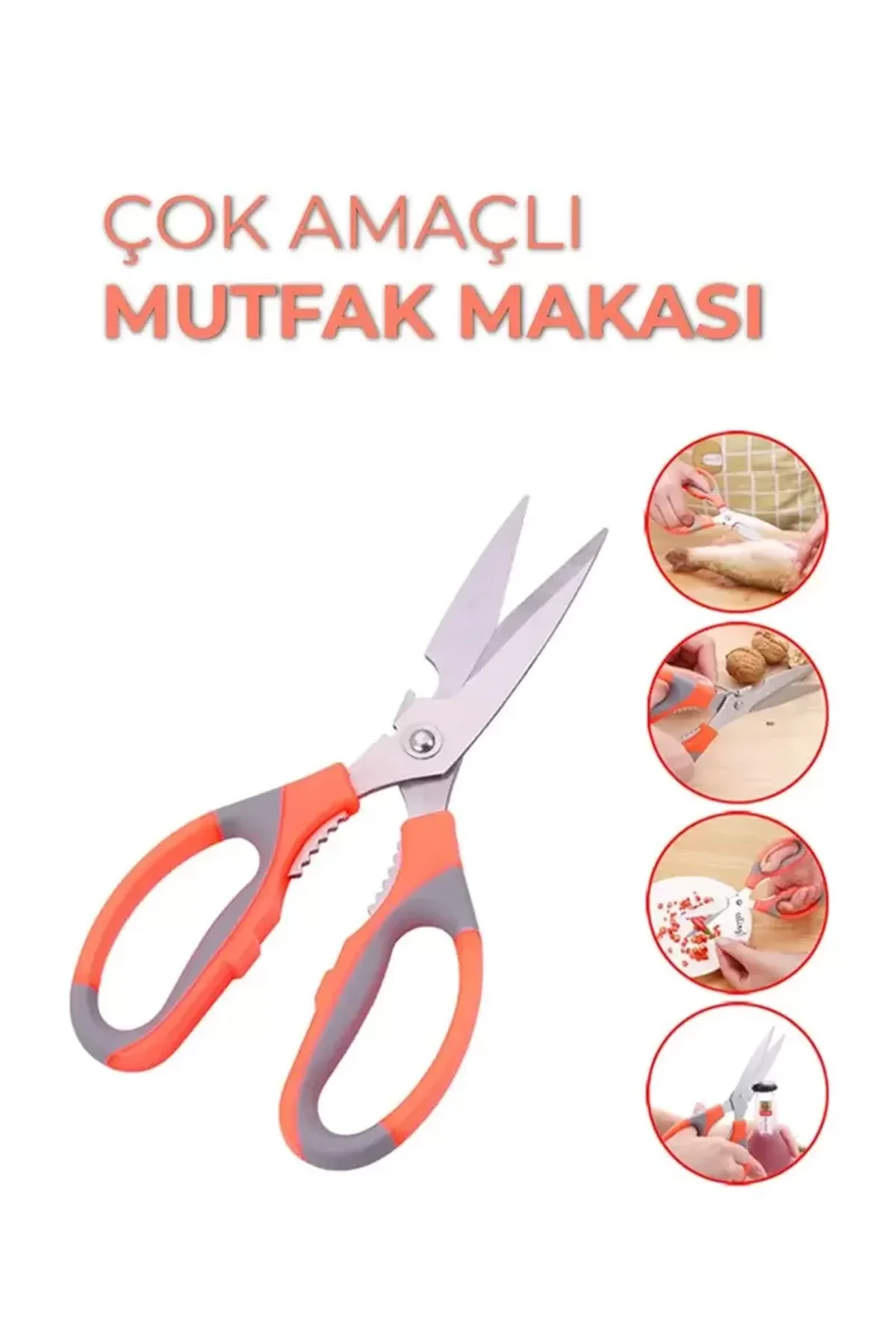 Paslanmaz Çelik Et, Tavuk, Börek Doğrama Makası mudanis - Just Cheap Store Görsel 3