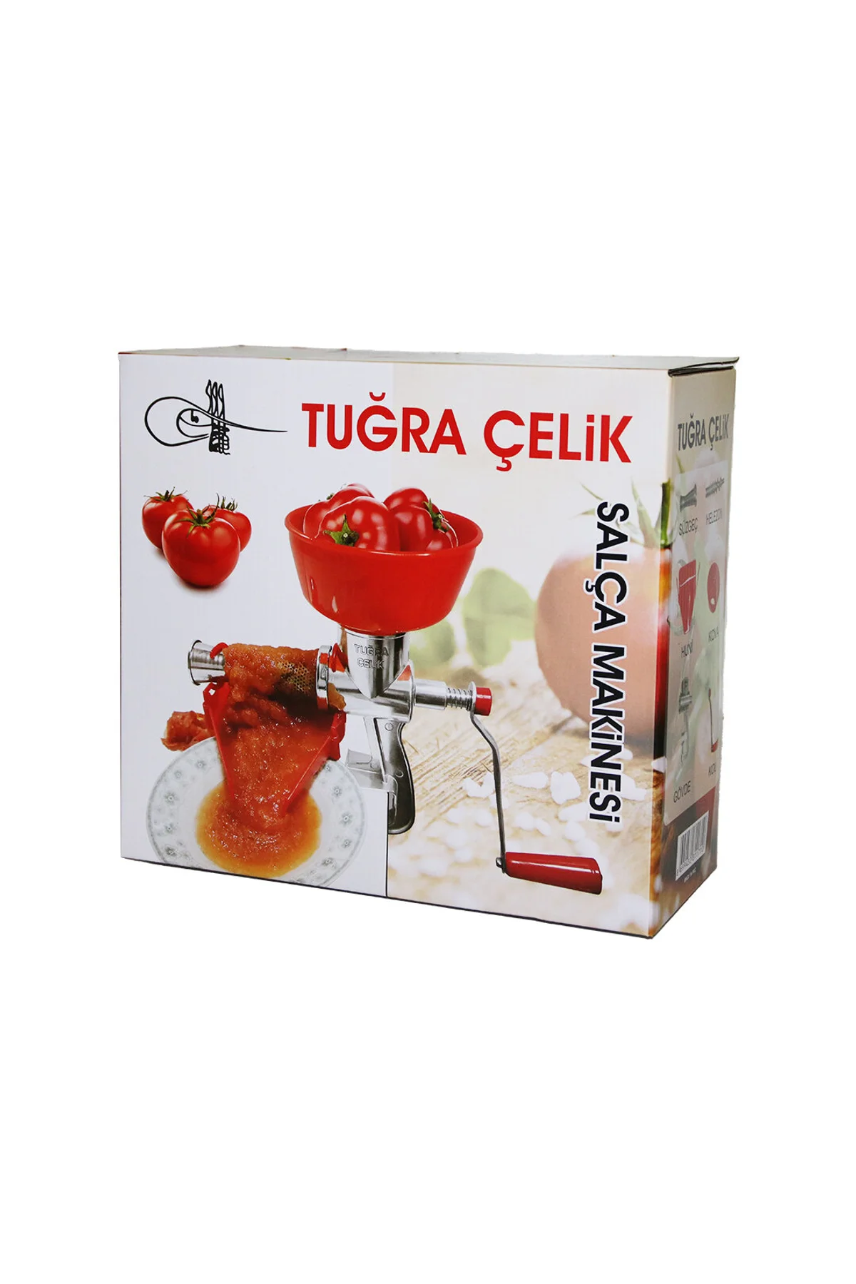 KOLLU ALÜMİNYUM SALÇA MAKİNESİ SÜZGEÇLİ - PLASTİK HAZNELİ