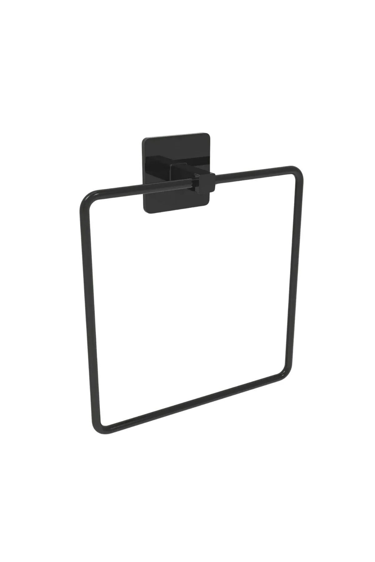 Kendiliğinden Yapışkanlı Siyah Paslanmaz Metal Kare Havluluk - Just Cheap Store Görsel 5