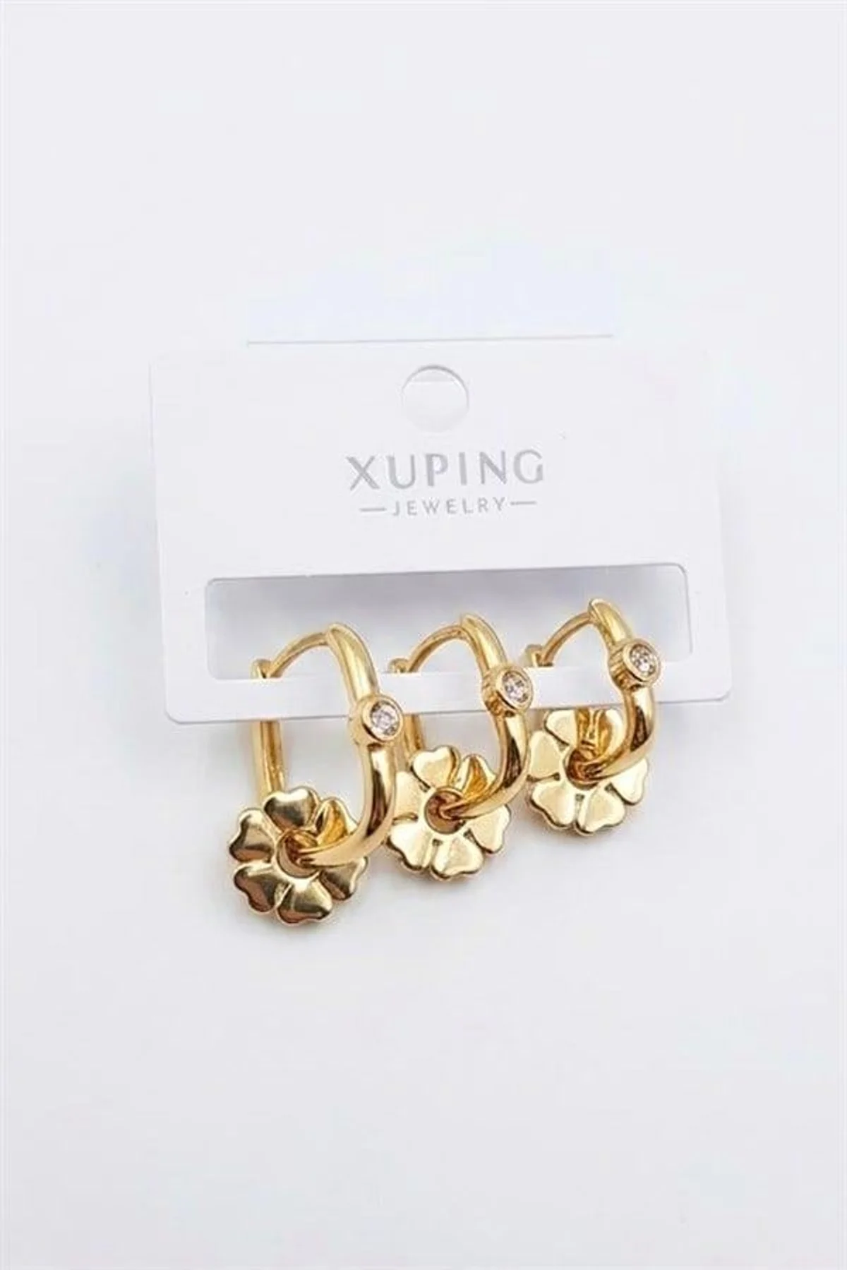 3'lü Xuping Küpe - Altın