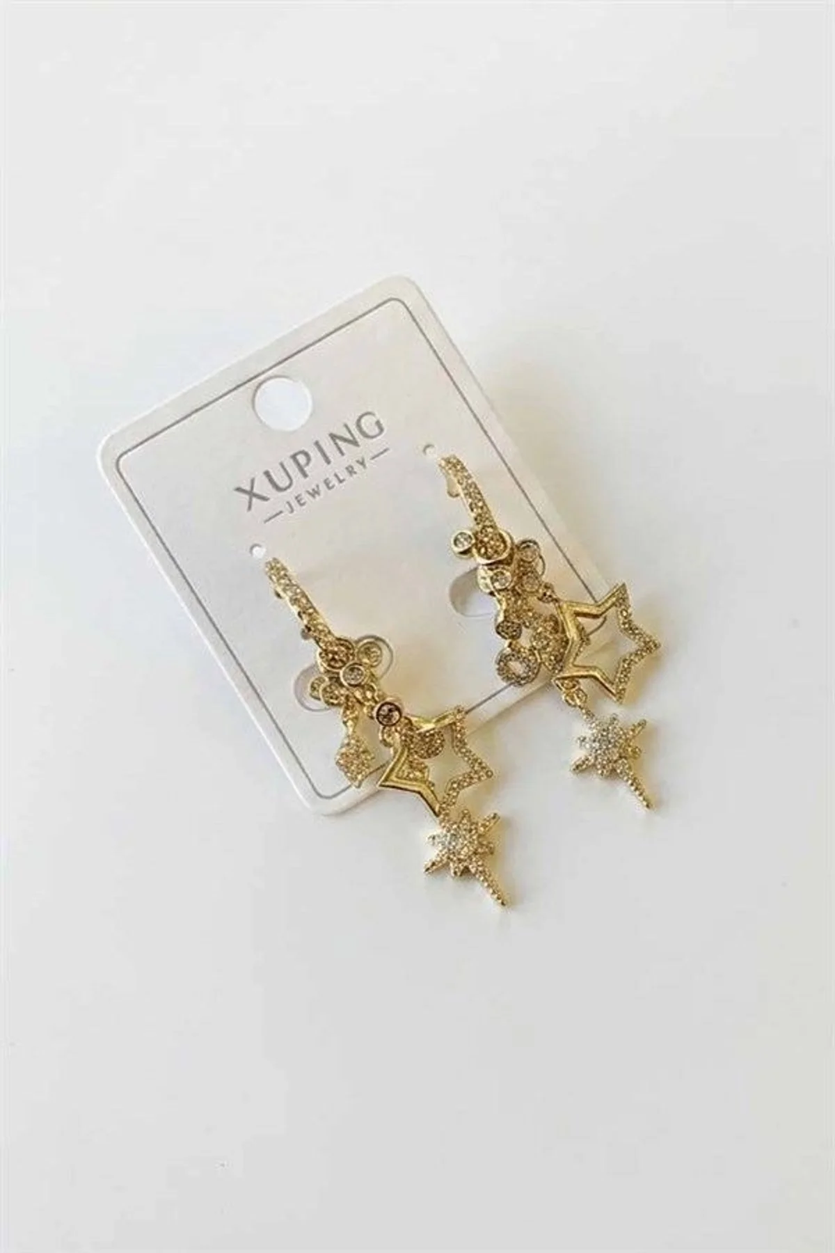 Kuzey Yıldızı Charm Küpe - Altın - Just Cheap Store Görsel 2