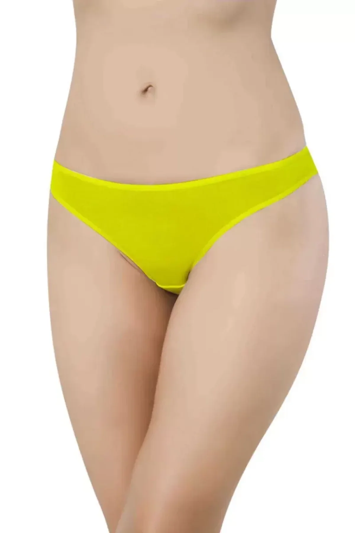 6 Adet Likralı Kadın Slip Külot Leopar Kırmızı Sarı mudanis - Just Cheap Store Görsel 3