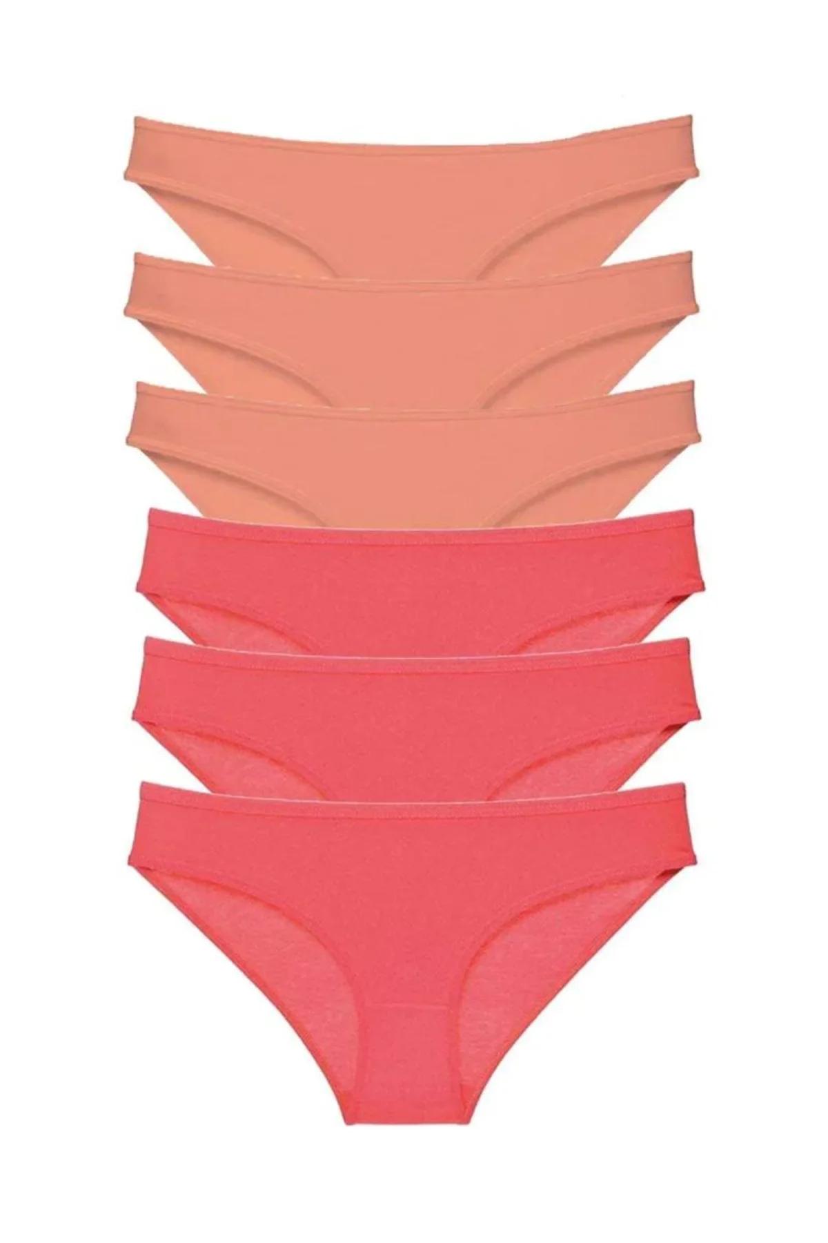 6 adet Süper Eko Set Likralı Kadın Slip Külot Pudra Fuşya mudanis - Just Cheap Store Görsel 4