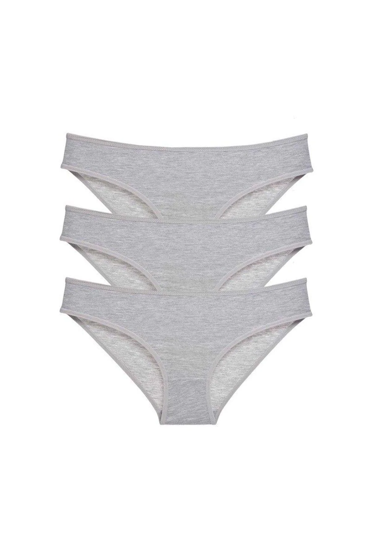 3 adet Süper Eko Set Likralı Kadın Slip Külot Gri mudanis - Just Cheap Store Görsel 5