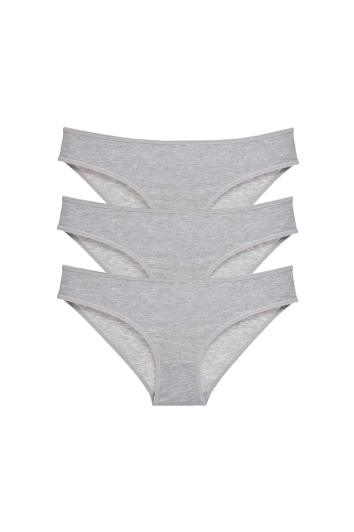 3 adet Süper Eko Set Likralı Kadın Slip Külot Gri mudanis - Just Cheap Store Görsel 3