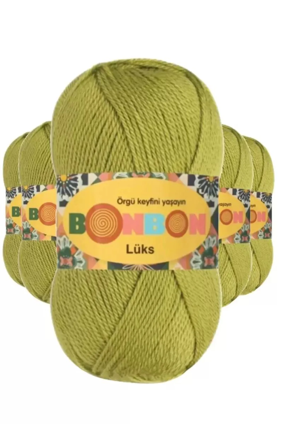 5 Adet Lüks Patik İpi Yünü Açık Yeşil 98229 - bonbon mudanis - Just Cheap Store Görsel 2