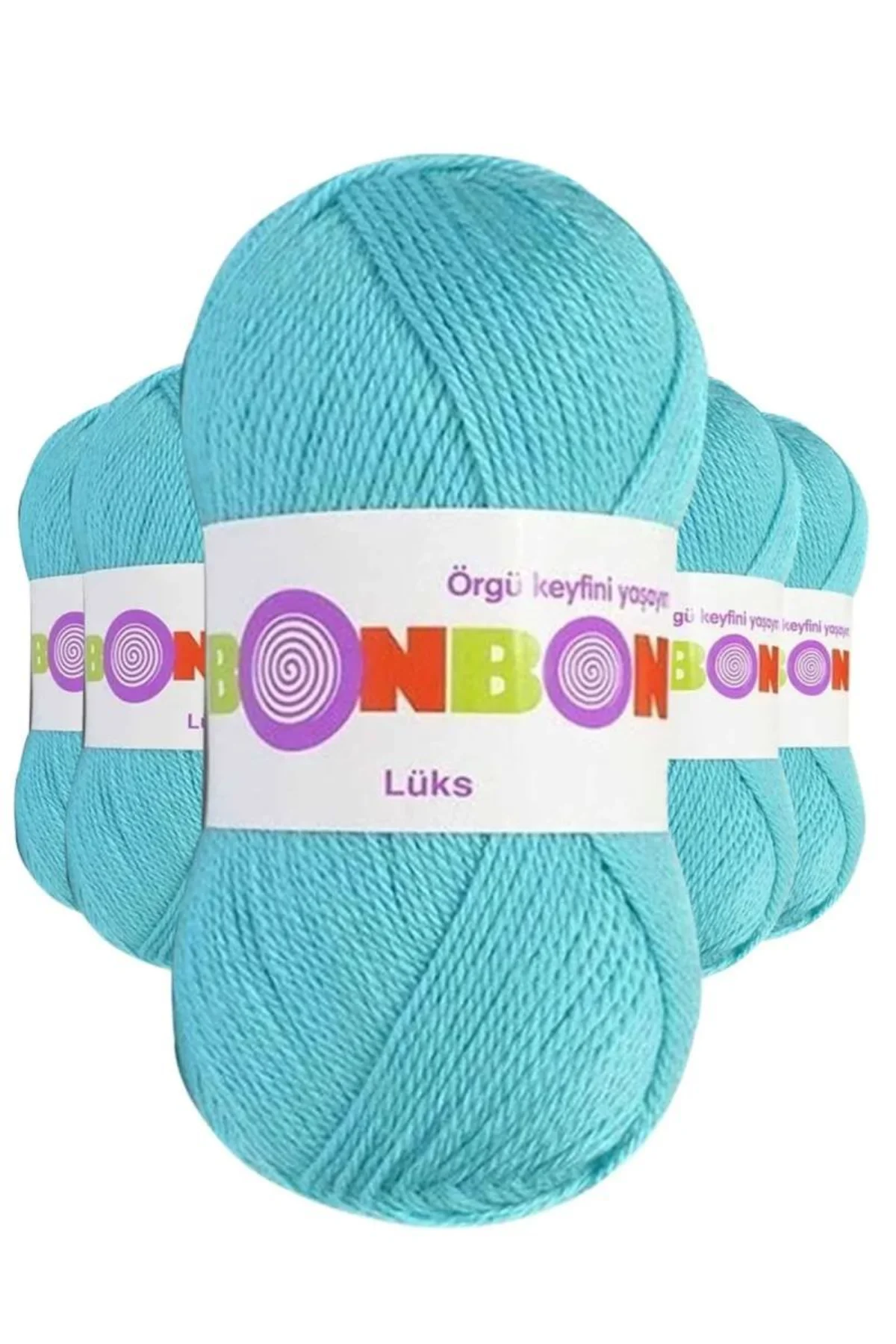 5 Adet Lüks Patik İpi Yünü Turkuaz 98238 - bonbon mudanis - Just Cheap Store Görsel 3