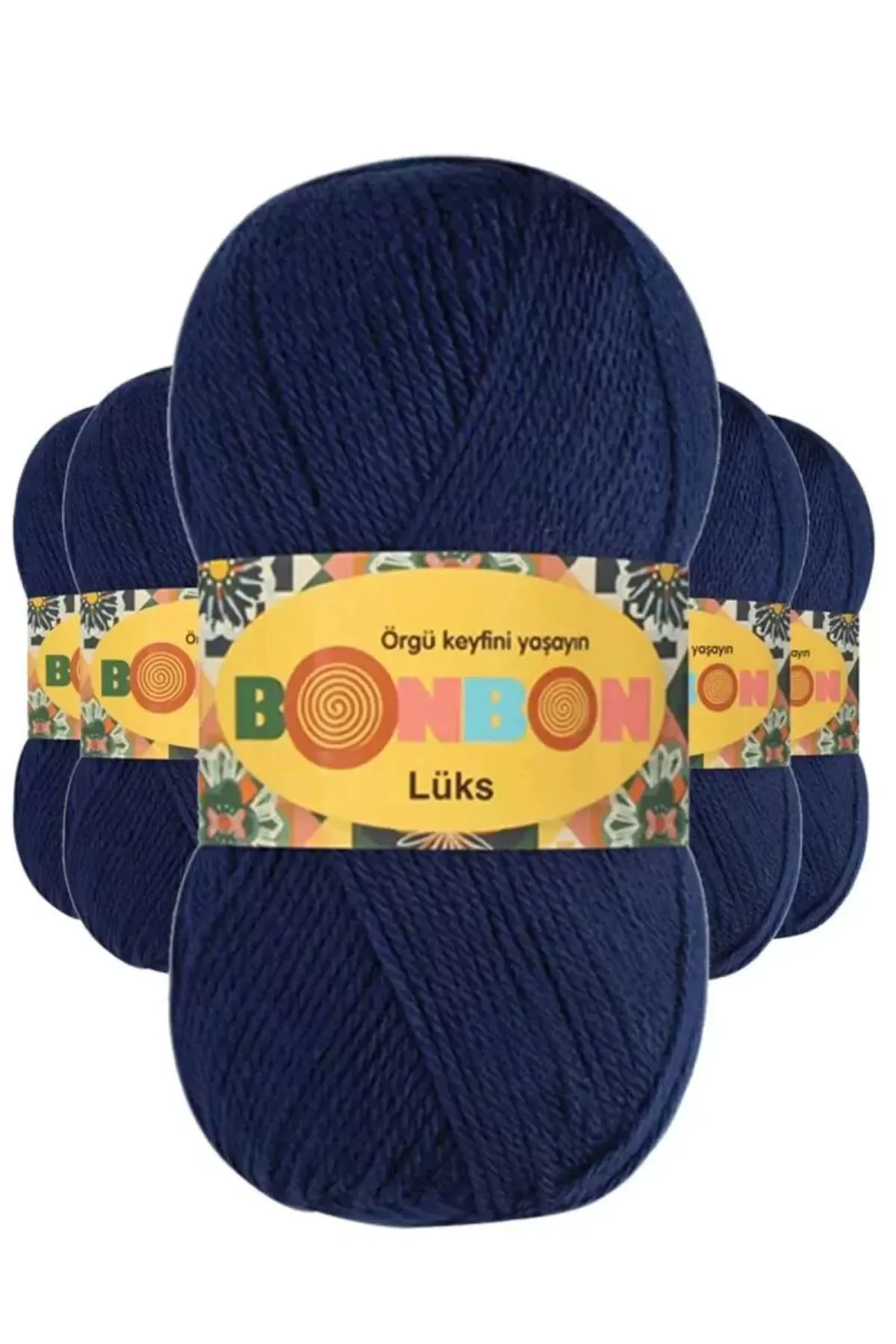 5 Adet Lüks Patik İpi Yünü Lacivert 98244 - bonbon mudanis - Just Cheap Store Görsel 2