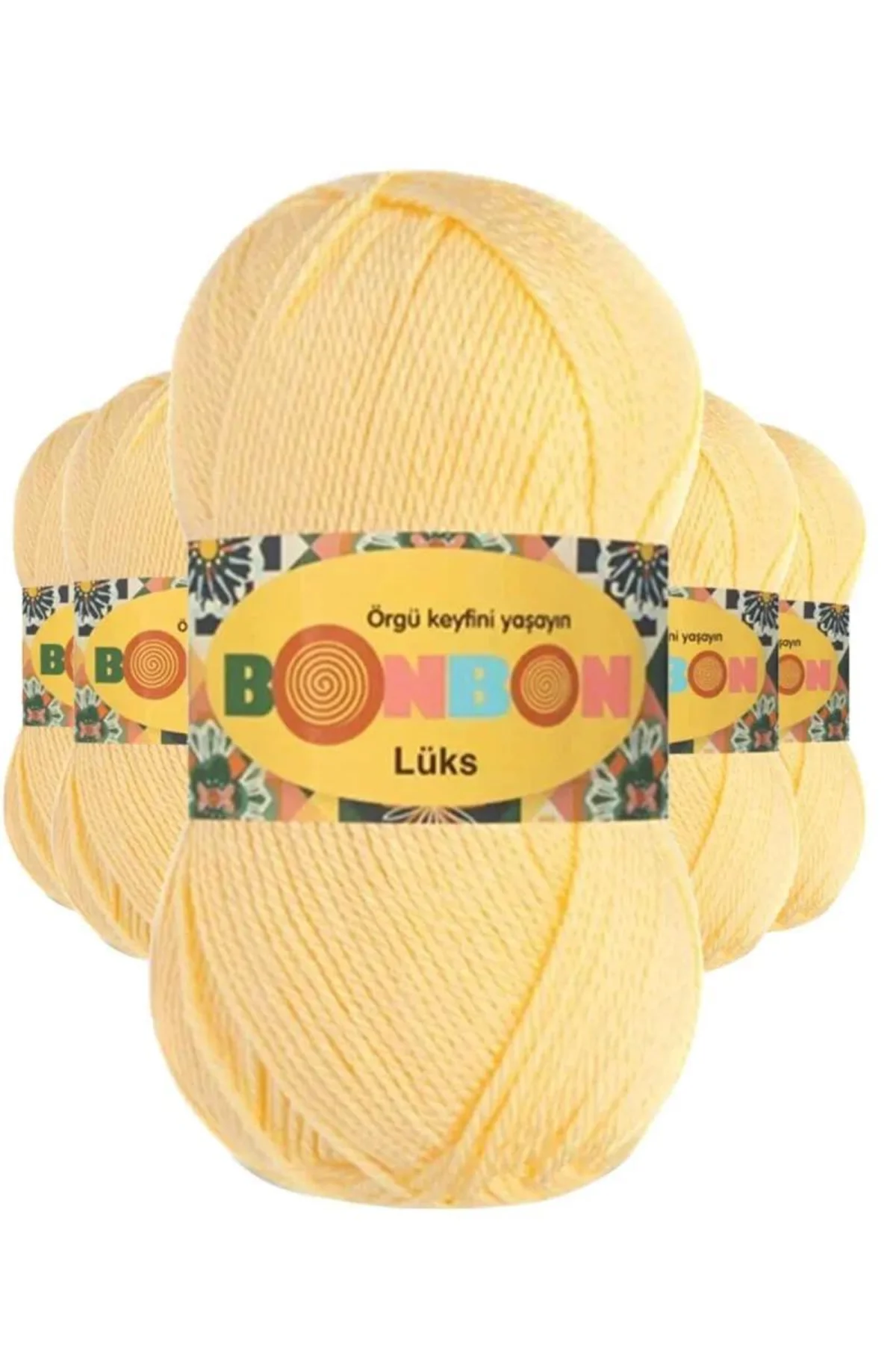 5 Adet Lüks Patik İpi Yünü Bebe Sarı 98292 - bonbon mudanis - Just Cheap Store Görsel 3