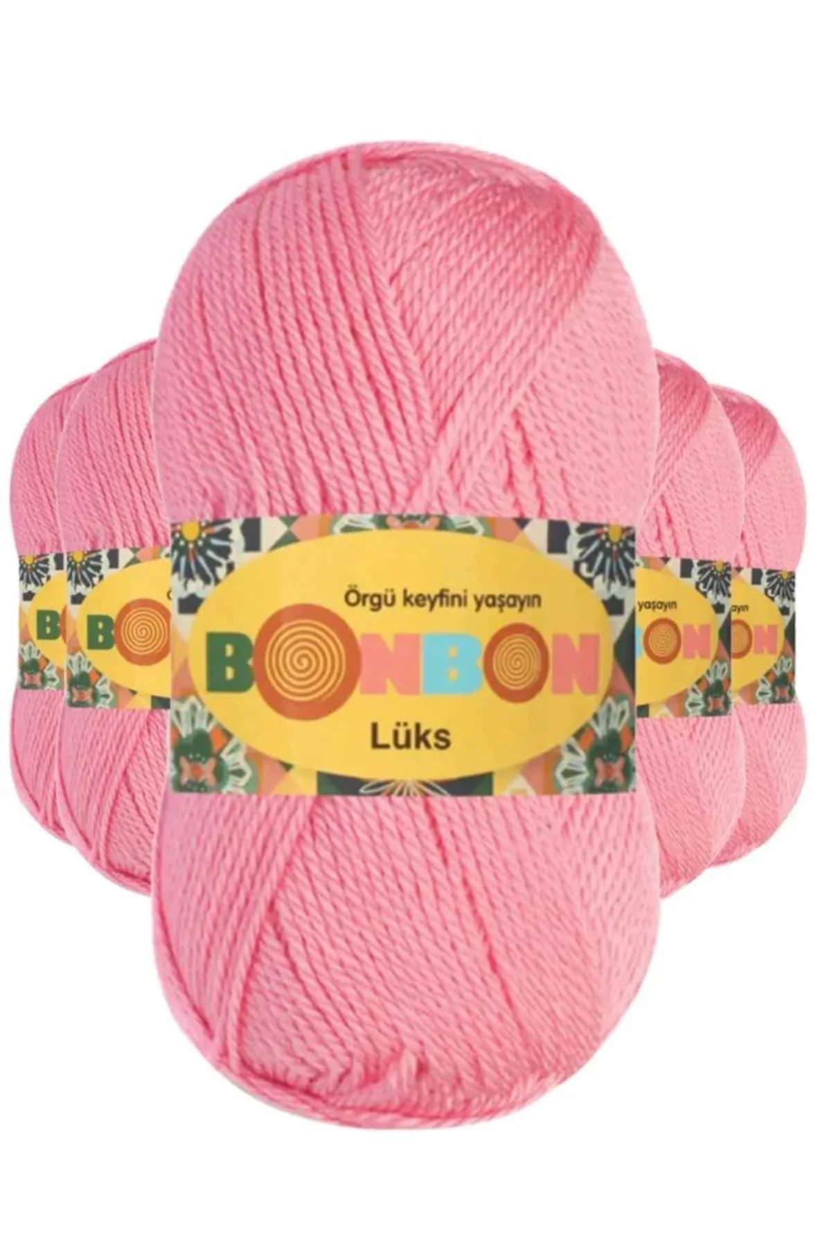 5 Adet Lüks Patik İpi Yünü Koyu Pembe 98298 - bonbon mudanis - Just Cheap Store Görsel 3