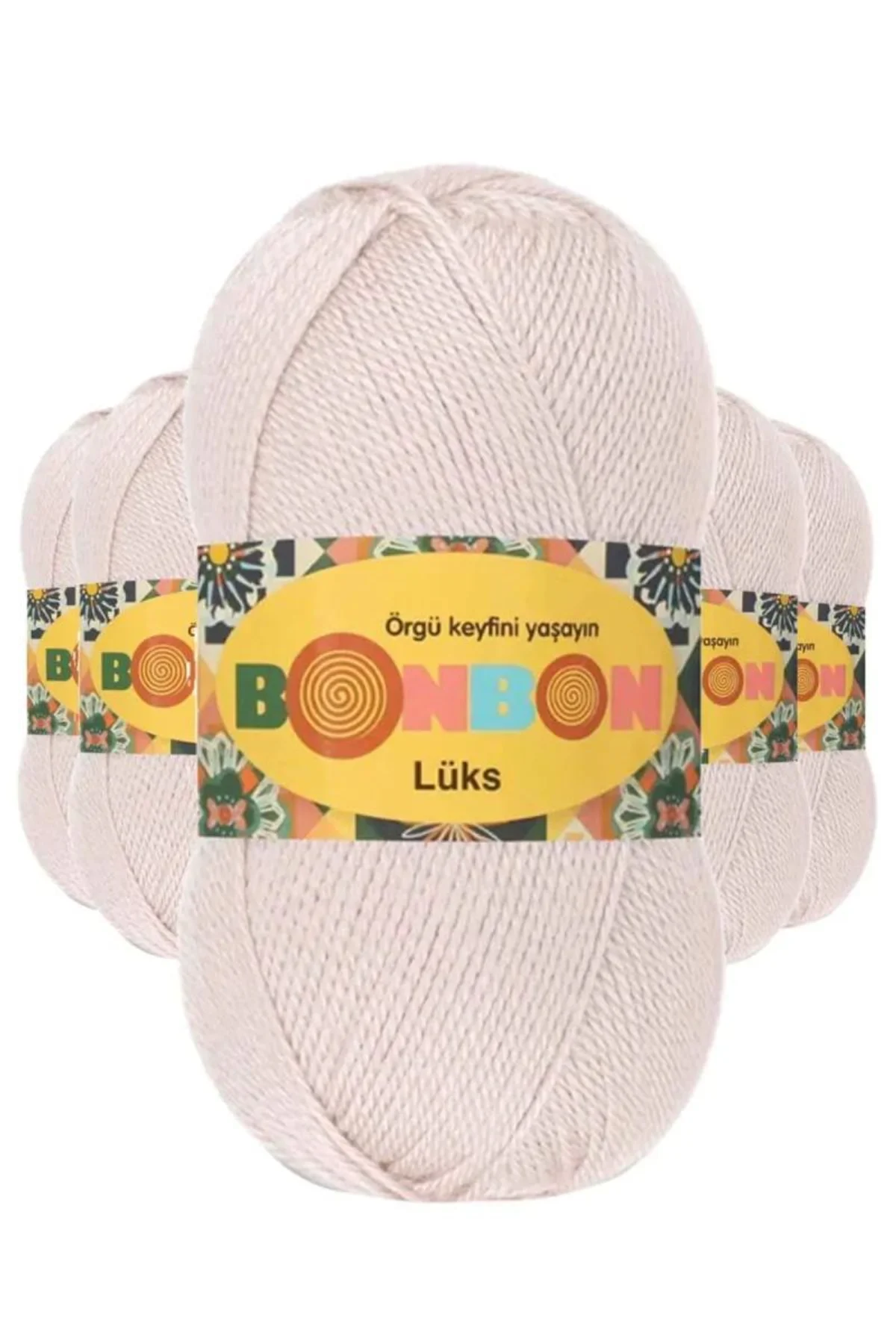 5 Adet Lüks Patik İpi Yünü Pudra 98405 - bonbon mudanis - Just Cheap Store Görsel 3