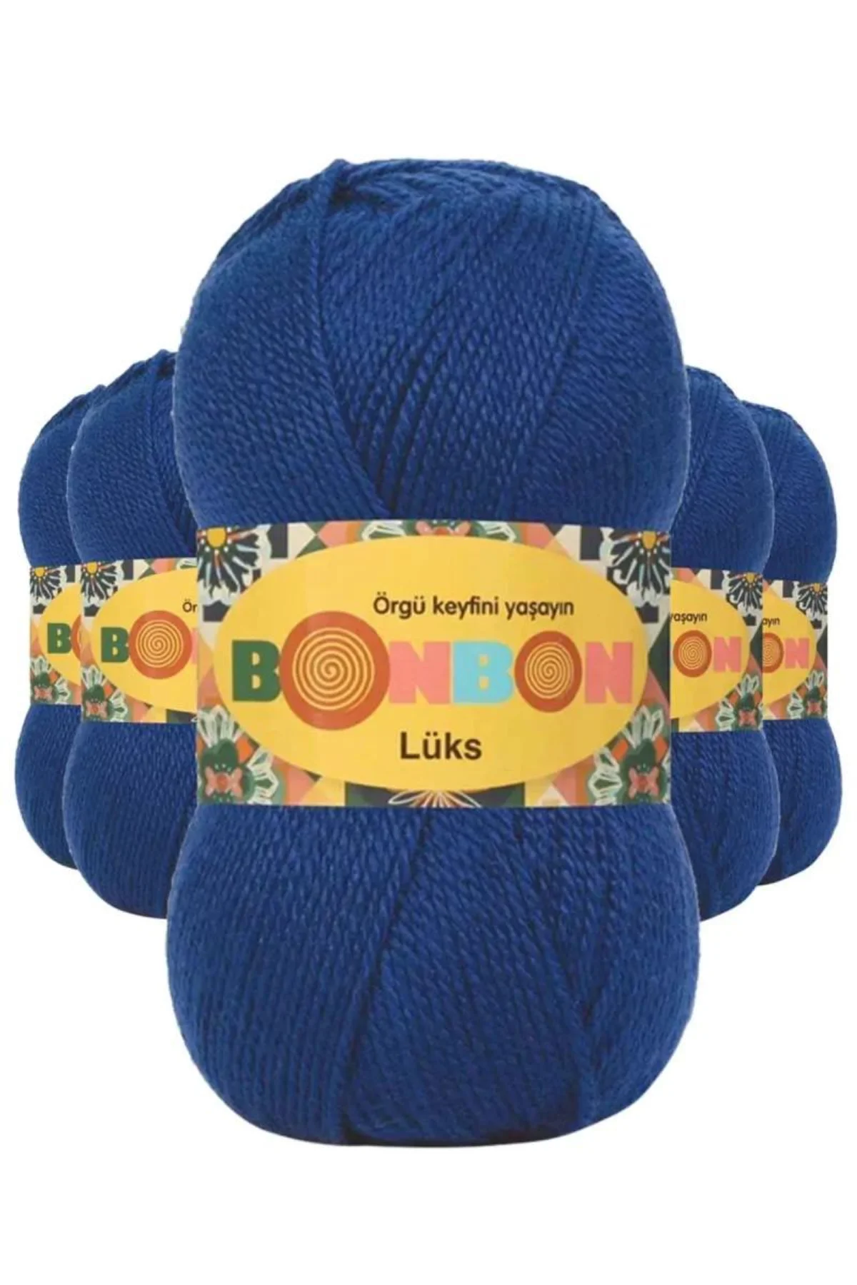 5 Adet Lüks Patik İpi Yünü Saks Mavi 98488 - bonbon mudanis - Just Cheap Store Görsel 3
