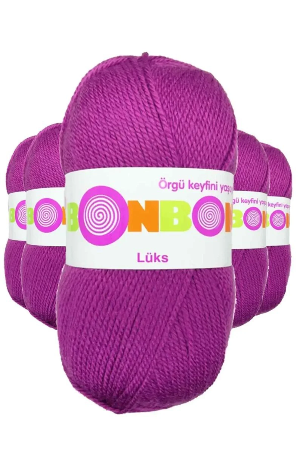5 Adet Lüks Patik İpi Yünü Koyu Pembe 98675 - bonbon mudanis - Just Cheap Store Görsel 3