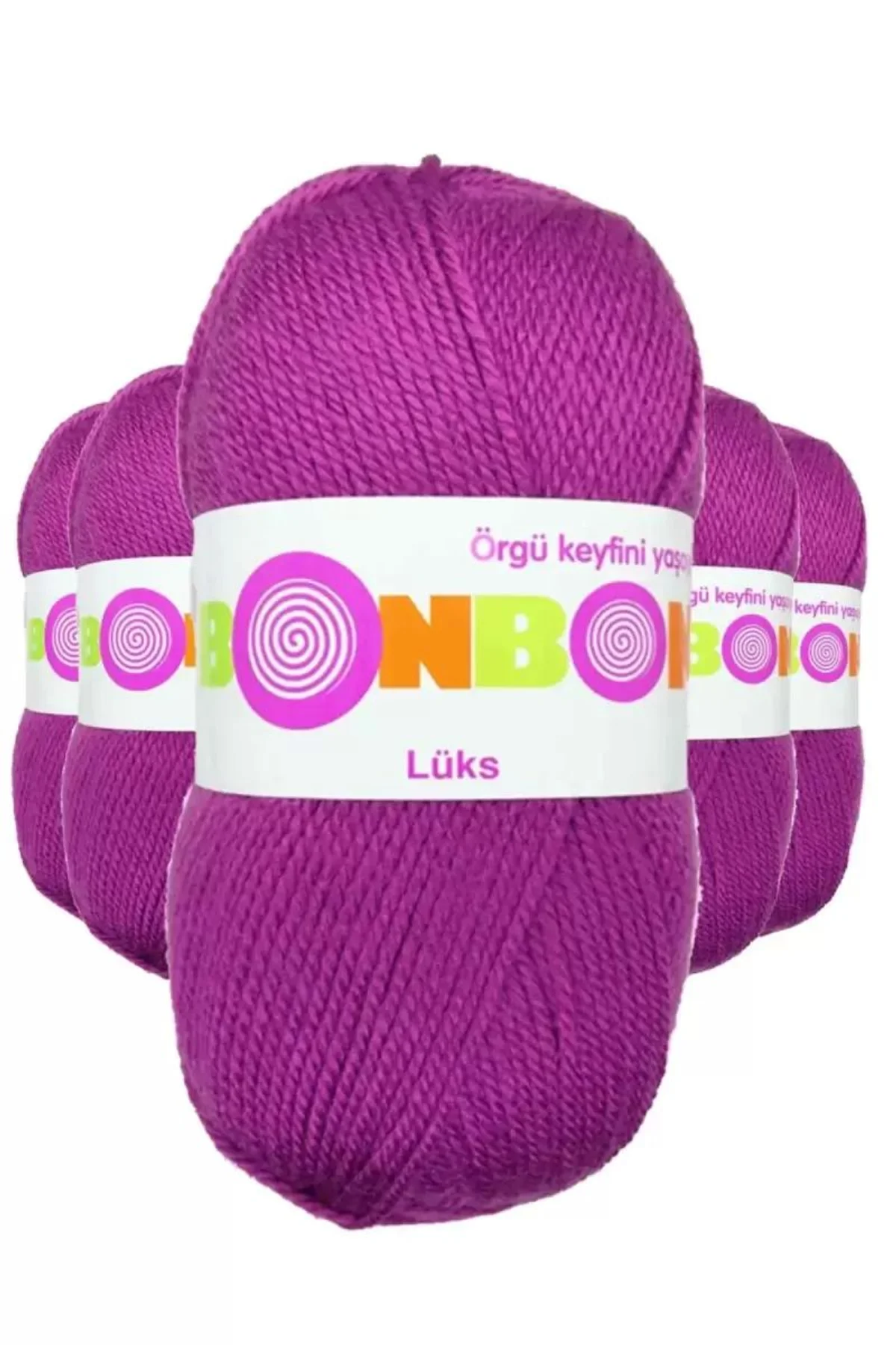 5 Adet Lüks Patik İpi Yünü Koyu Pembe 98675 - bonbon mudanis - Just Cheap Store Görsel 2